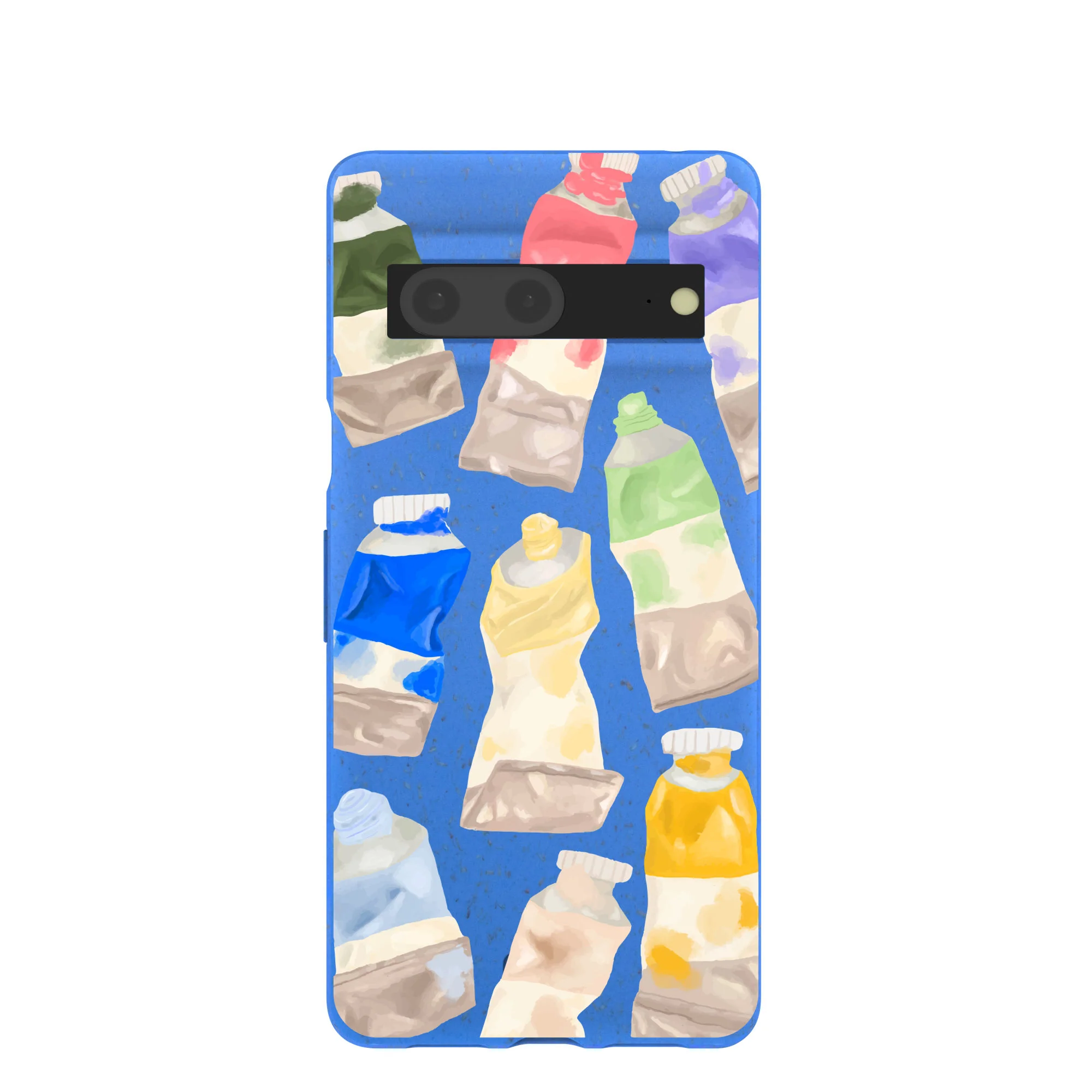 Electric Blue Paint Squeeze Google Pixel 7 Case