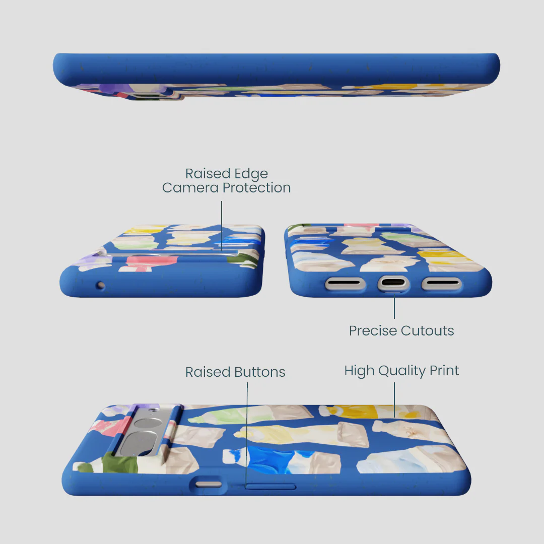 Electric Blue Paint Squeeze Google Pixel 7 Pro Case - Image 2