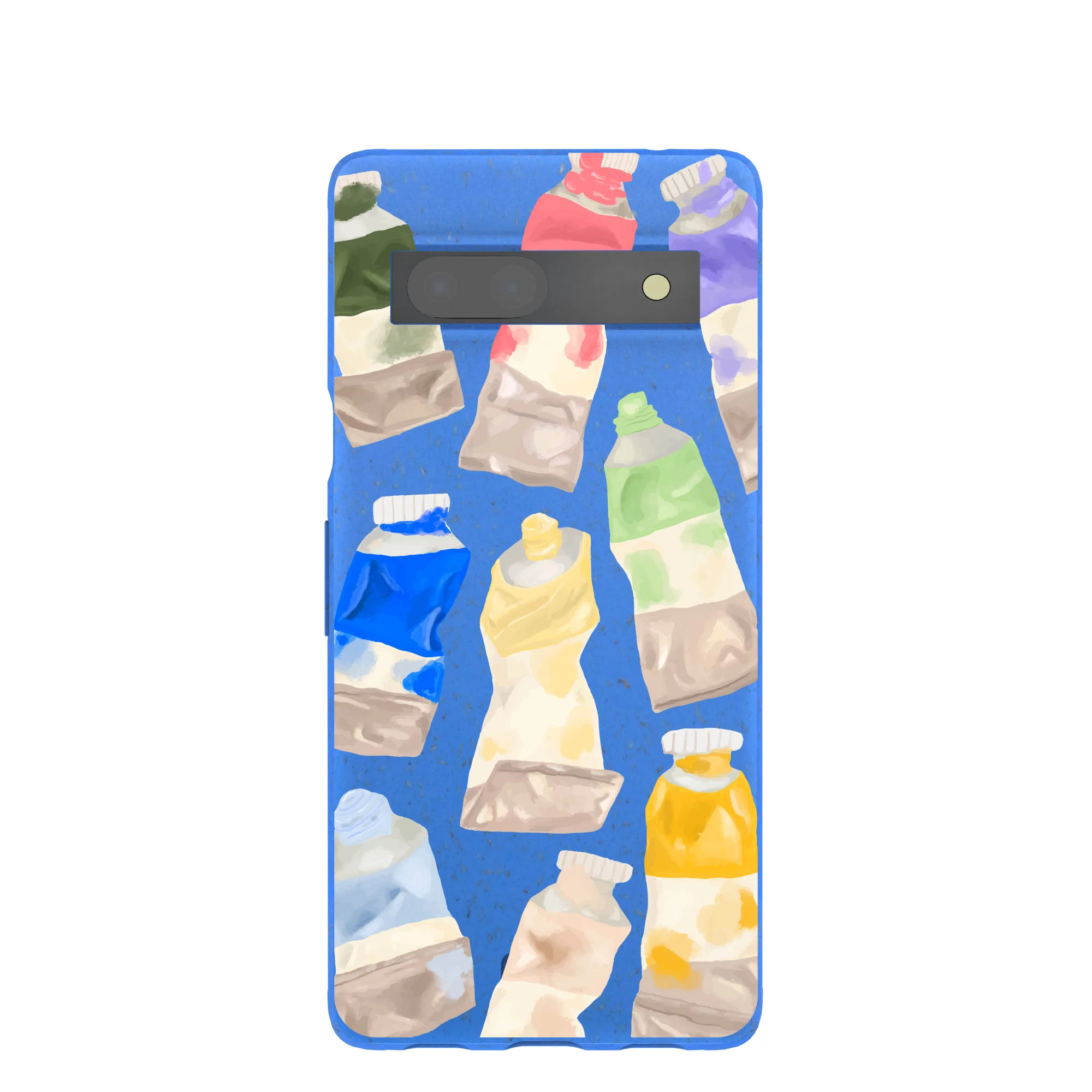 Electric Blue Paint Squeeze Google Pixel 7a Case