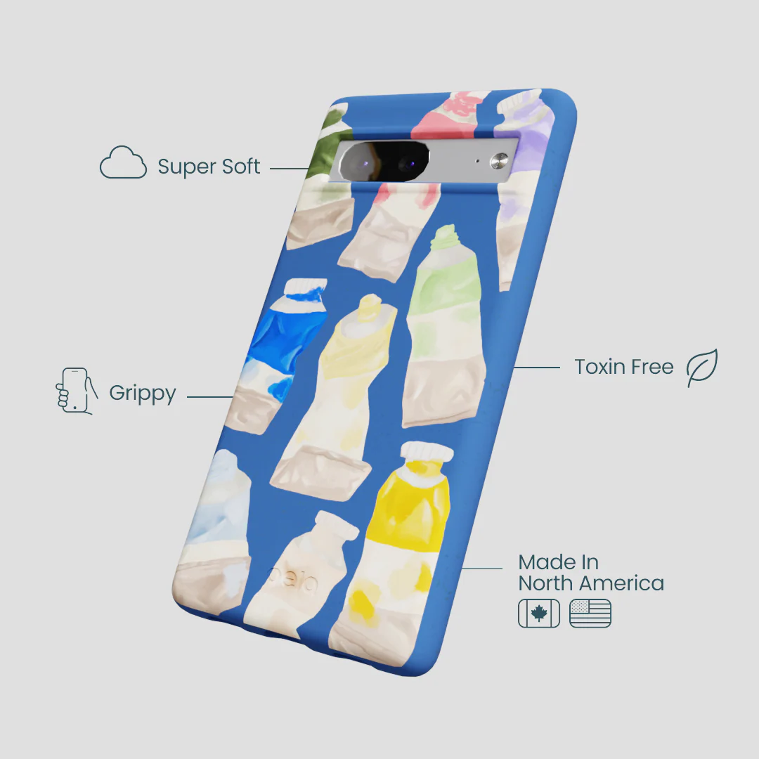 Electric Blue Paint Squeeze Google Pixel 7a Case - Image 3