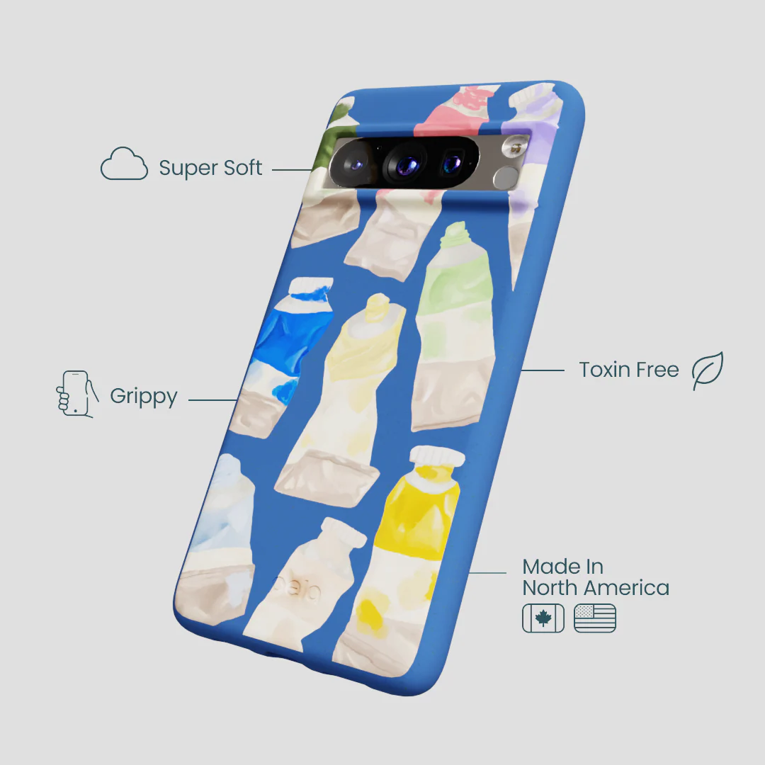 Electric Blue Paint Squeeze Google Pixel 8 Pro Case - Image 3