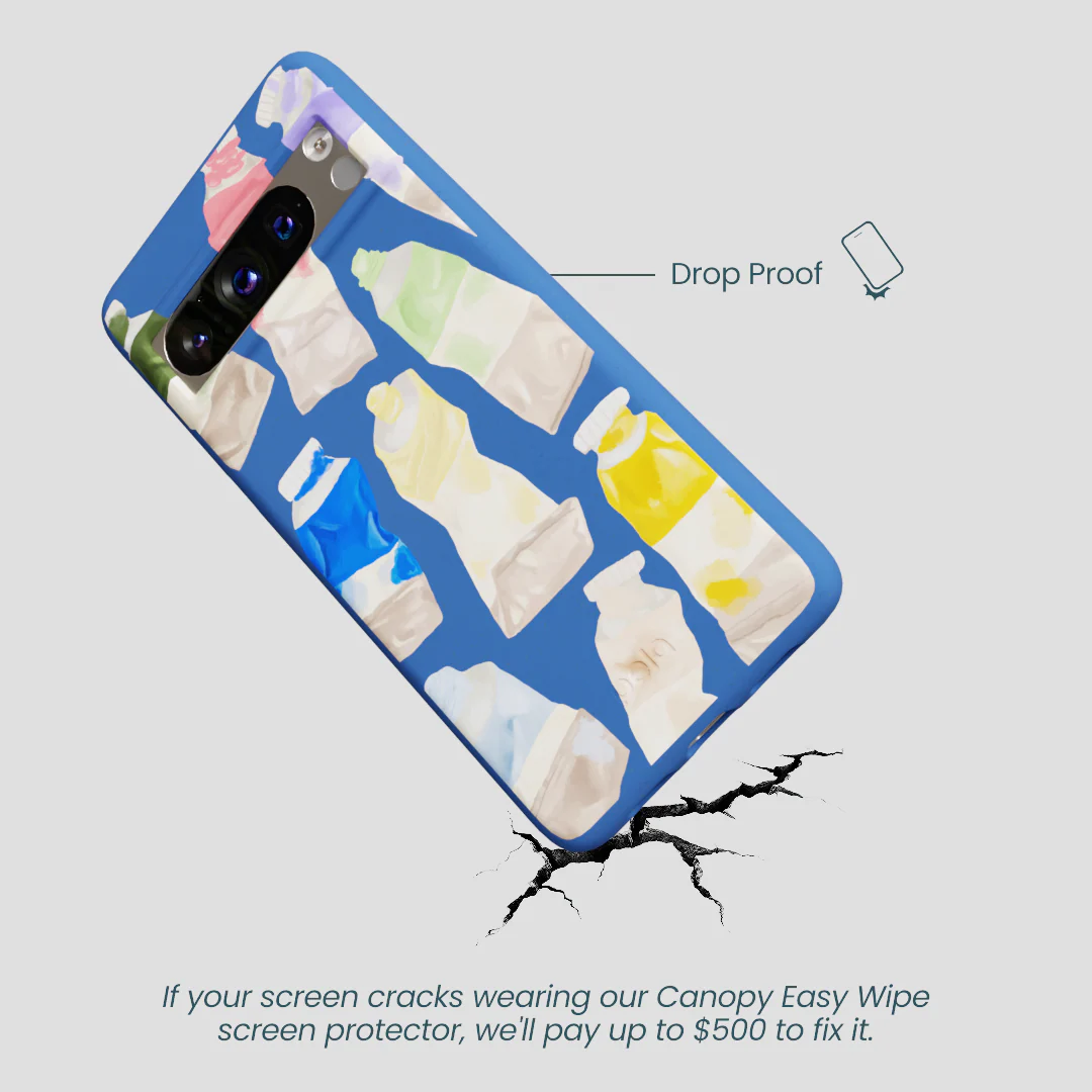 Electric Blue Paint Squeeze Google Pixel 8 Pro Case - Image 4