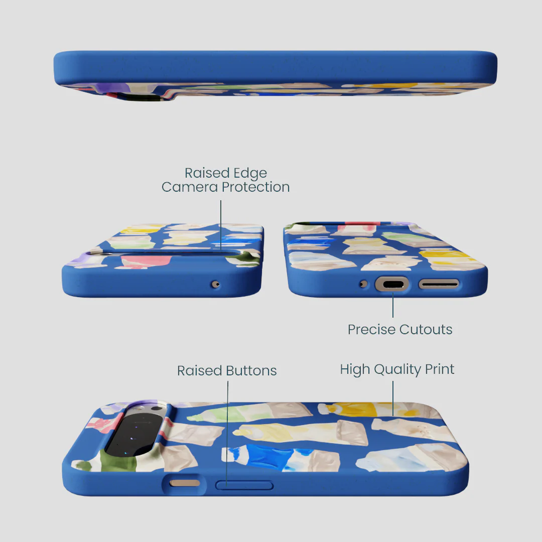 Electric Blue Paint Squeeze Google Pixel 9 Pro XL Case - Image 2