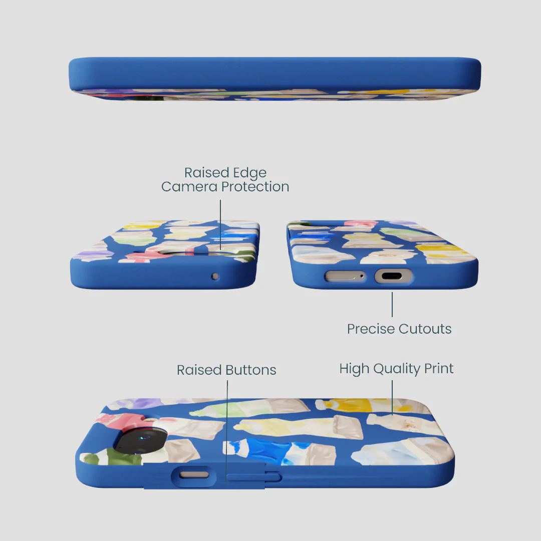 Electric Blue Paint Squeeze Google Pixel 9a Case - Image 2