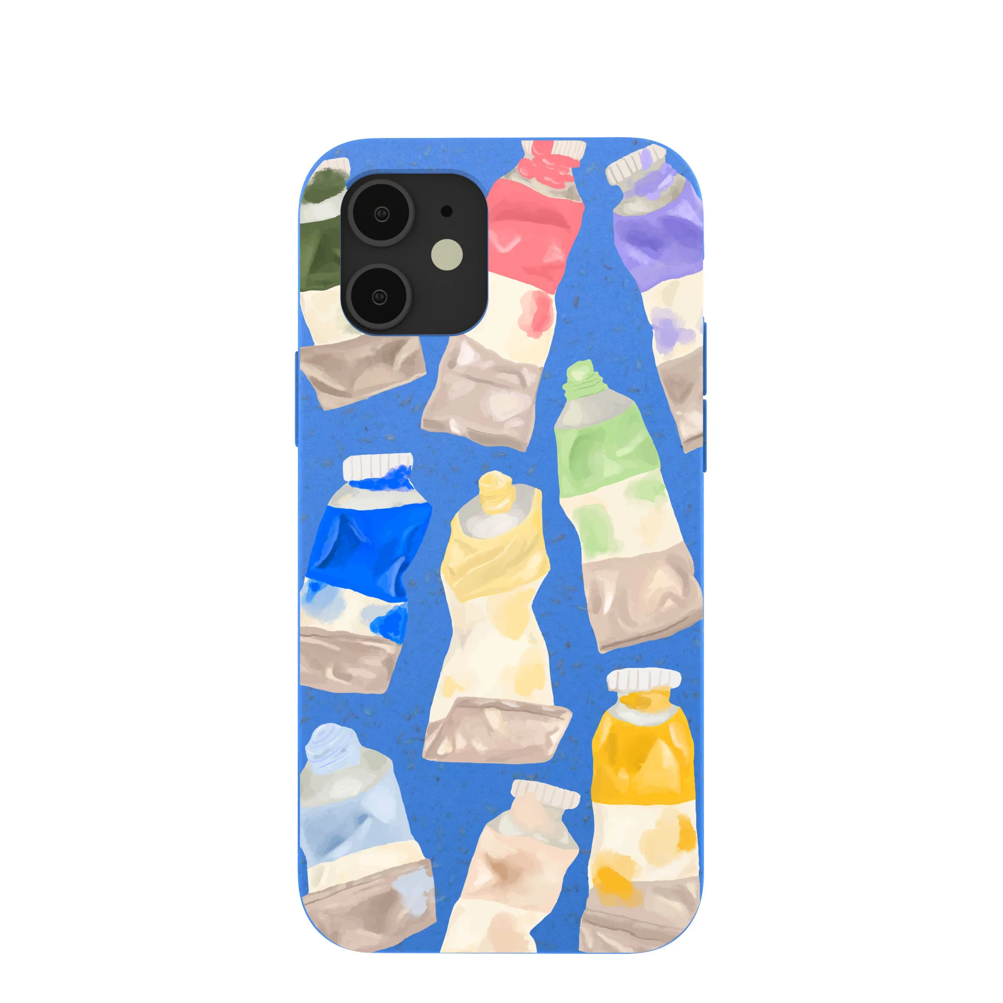 Electric Blue Paint Squeeze iPhone 12/ iPhone 12 Pro Case