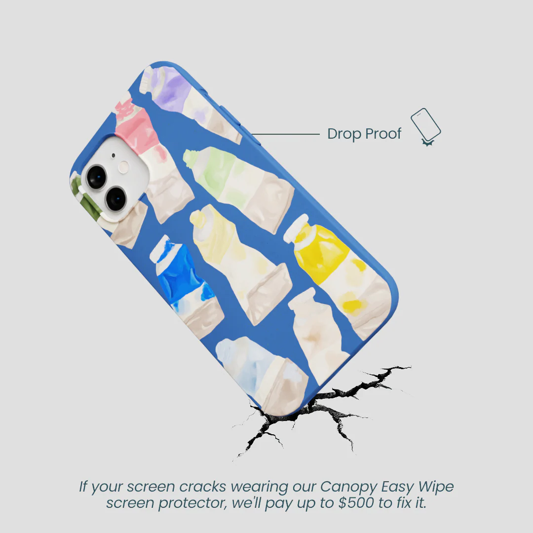 Electric Blue Paint Squeeze iPhone 12/ iPhone 12 Pro Case - Image 5