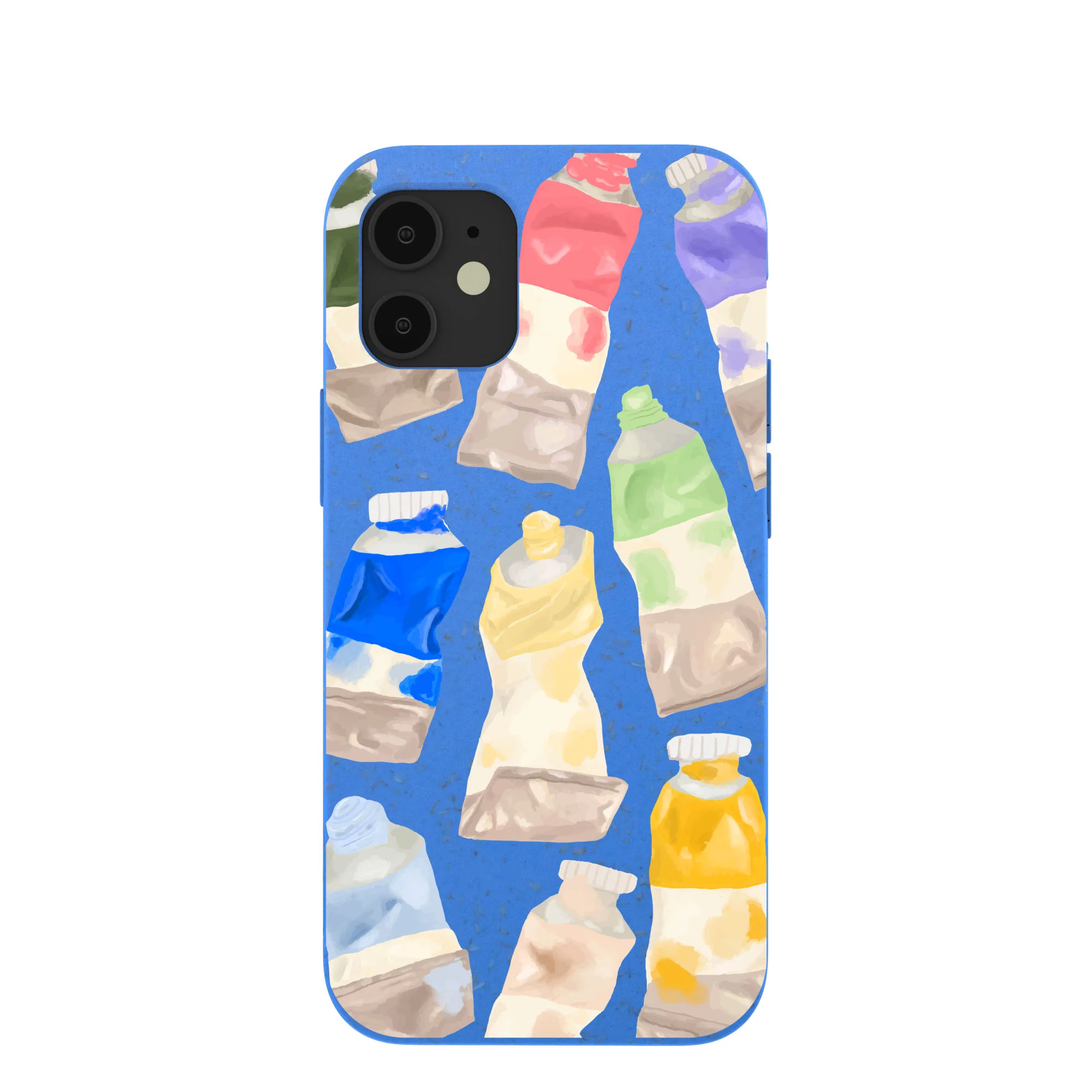 Electric Blue Paint Squeeze iPhone 12 Mini Case