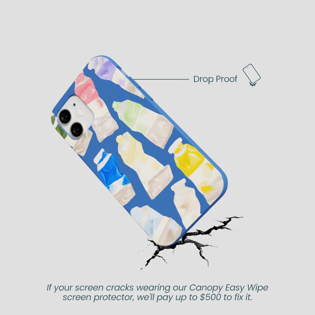 Electric Blue Paint Squeeze iPhone 12 Mini Case - Image 5