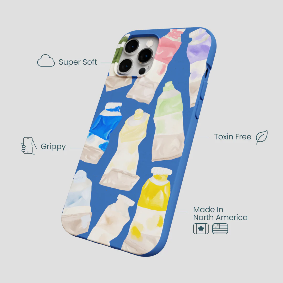 Electric Blue Paint Squeeze iPhone 12 Pro Max Case - Image 4