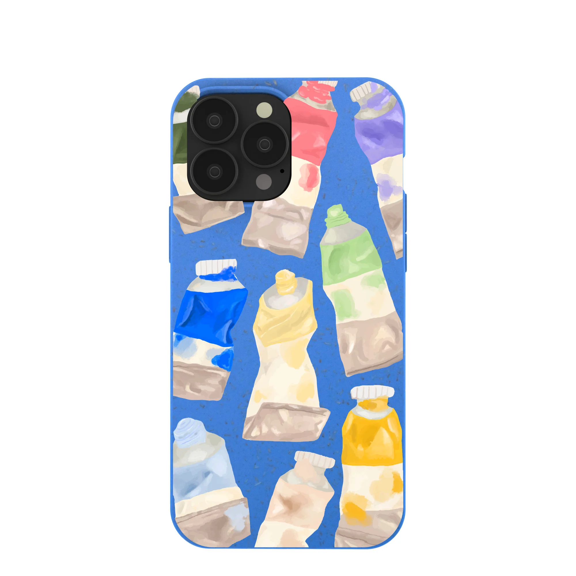 Electric Blue Paint Squeeze iPhone 13 Pro Max Case