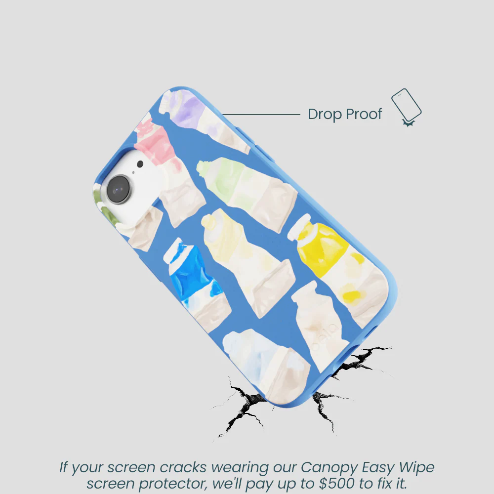 Electric Blue Paint Squeeze iPhone 16e/17e Case - Image 5