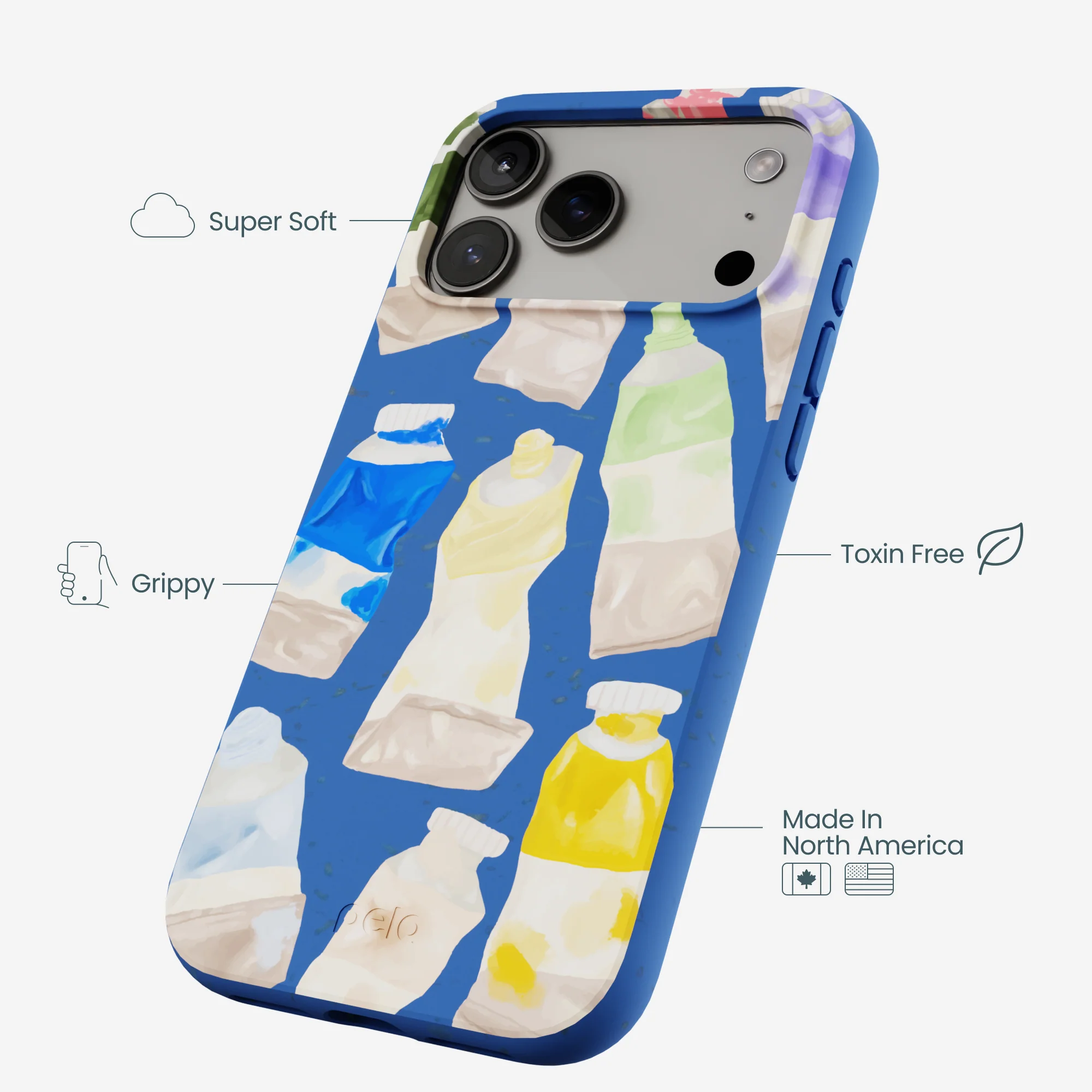 Electric Blue Paint Squeeze iPhone 17 Pro Max Case - Image 4