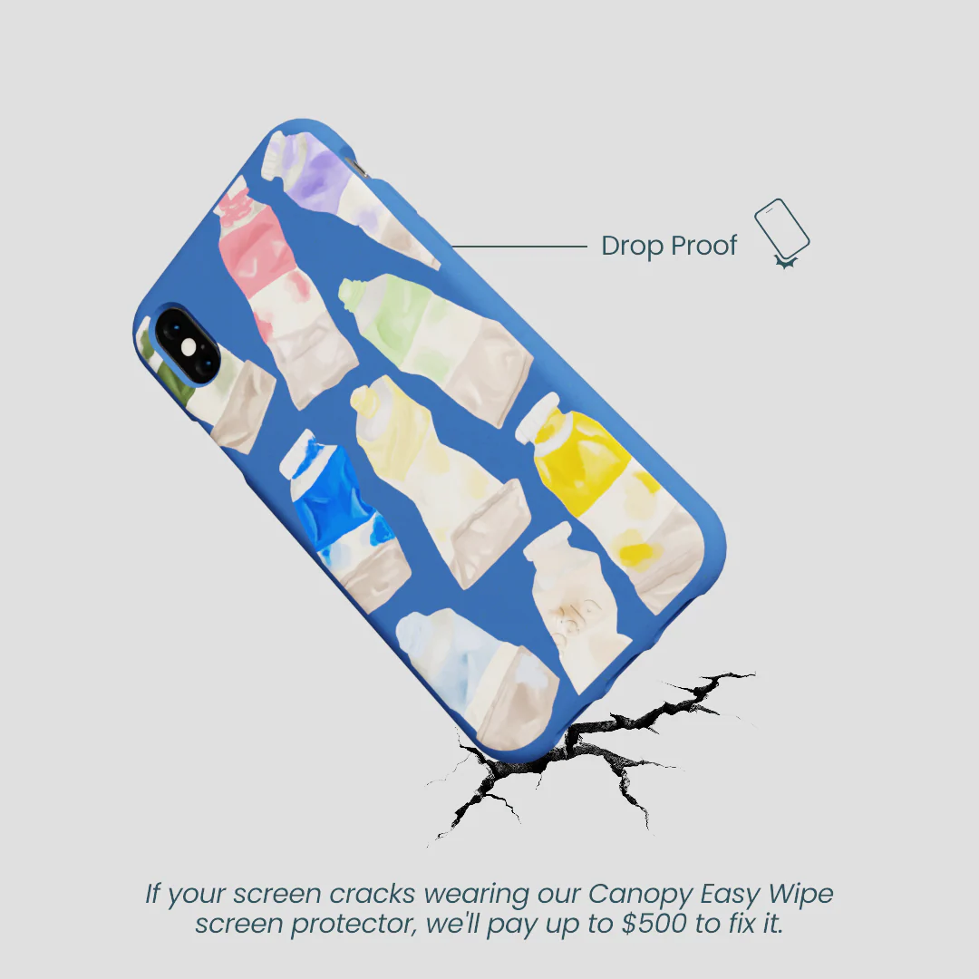 Electric Blue Paint Squeeze iPhone XR Case - Image 5
