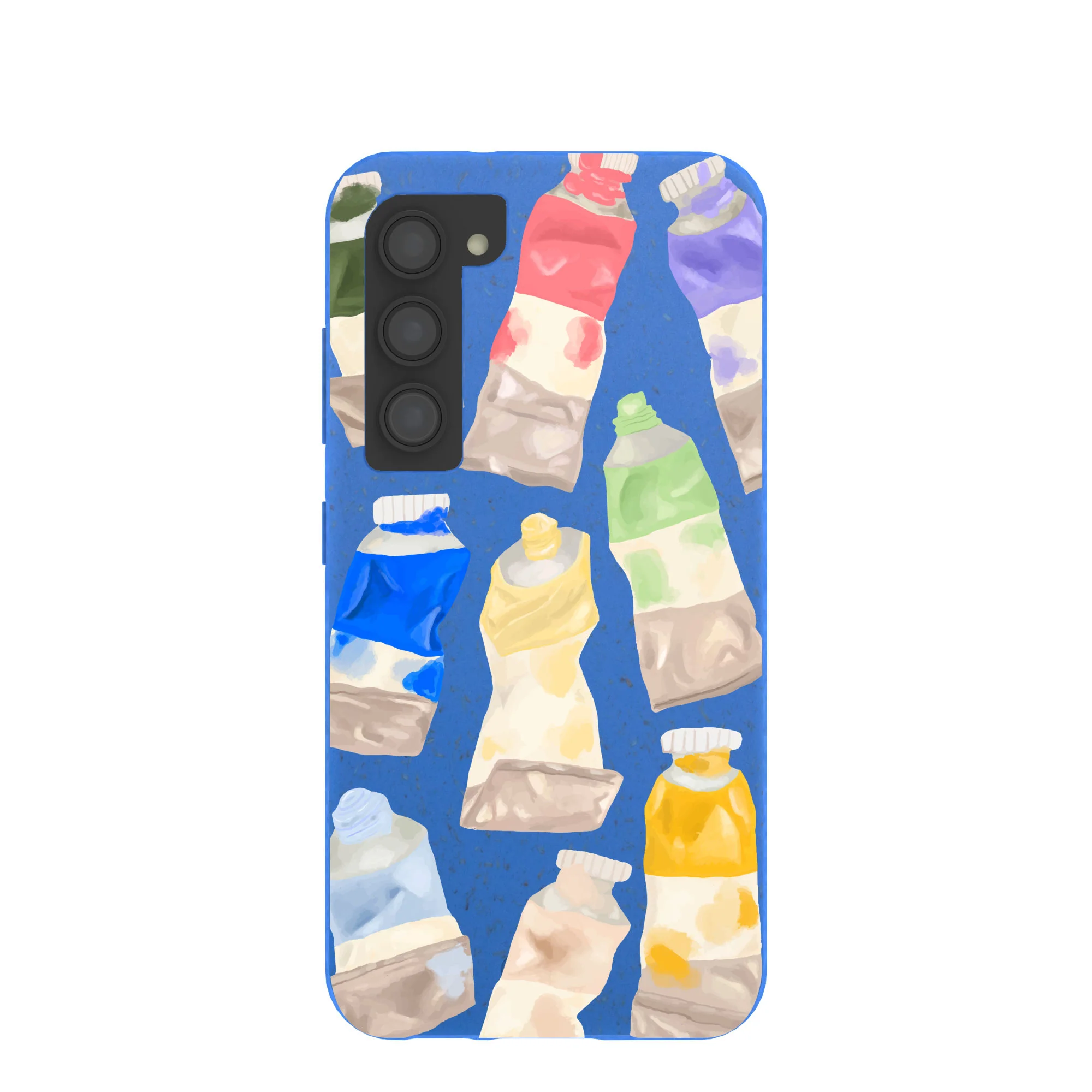 Electric Blue Paint Squeeze Samsung Galaxy S23 Case
