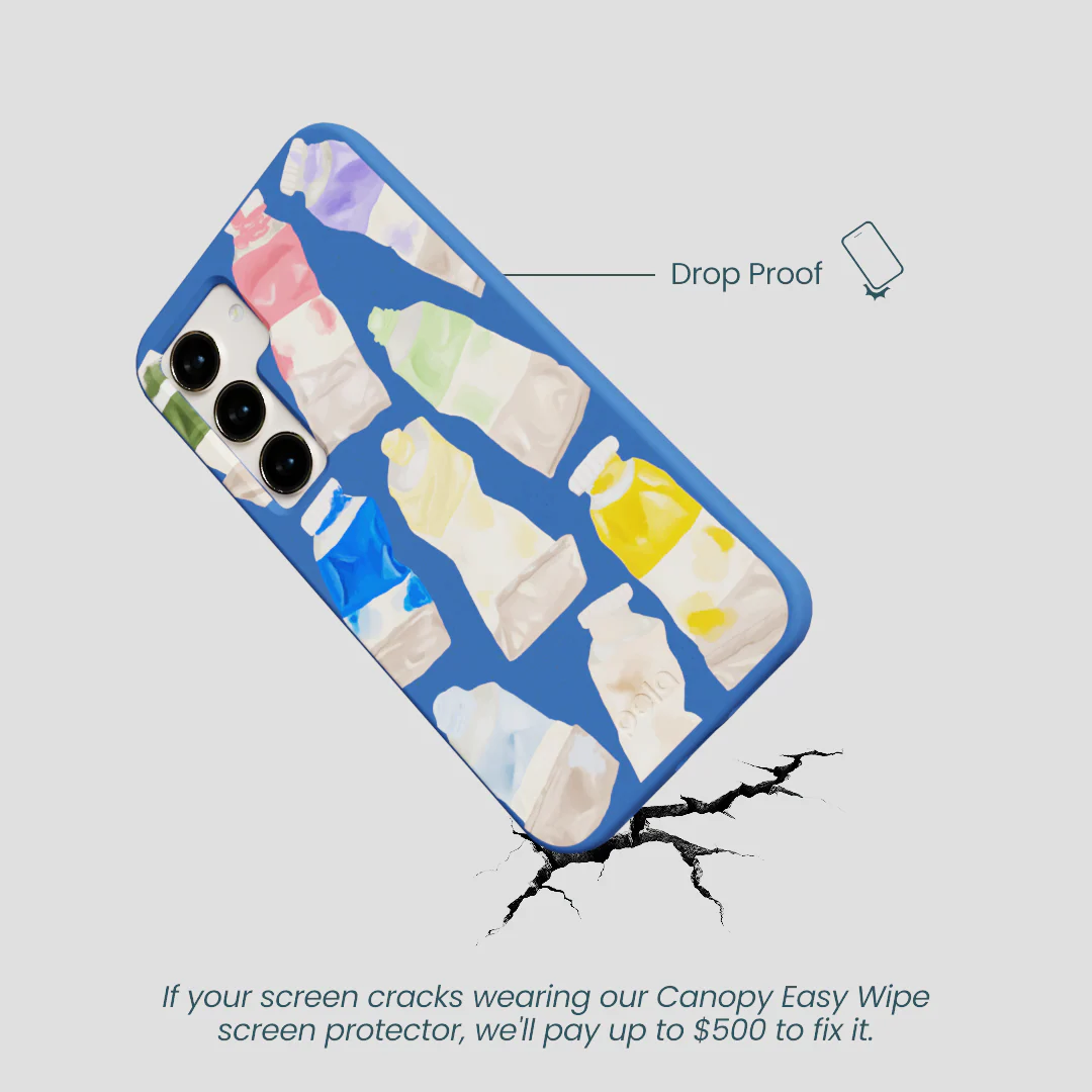 Electric Blue Paint Squeeze Samsung Galaxy S23 Case - Image 4