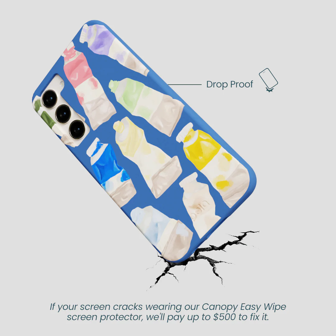 Electric Blue Paint Squeeze Samsung Galaxy S23+(Plus) Case - Image 4