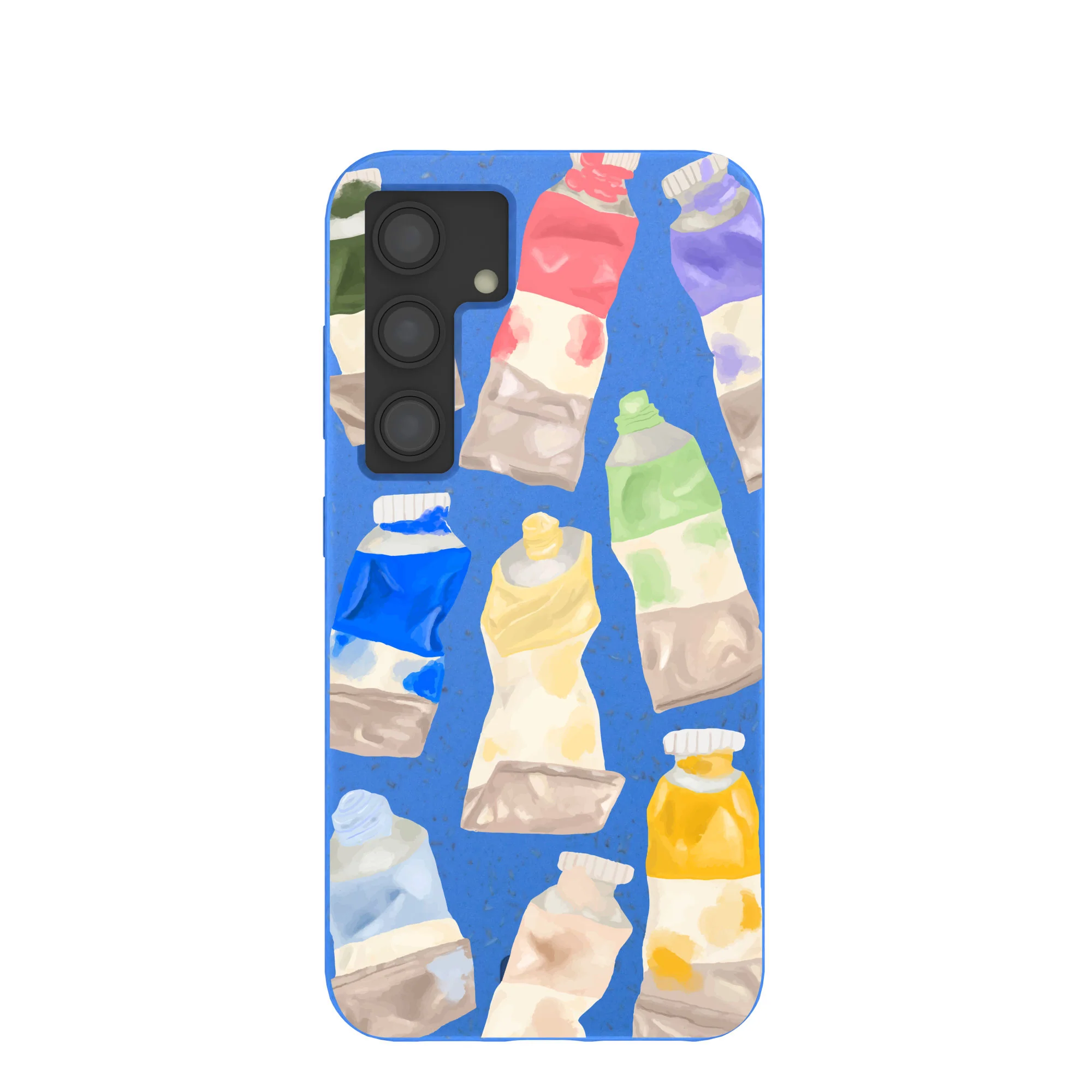 Electric Blue Paint Squeeze Samsung Galaxy S24 Case