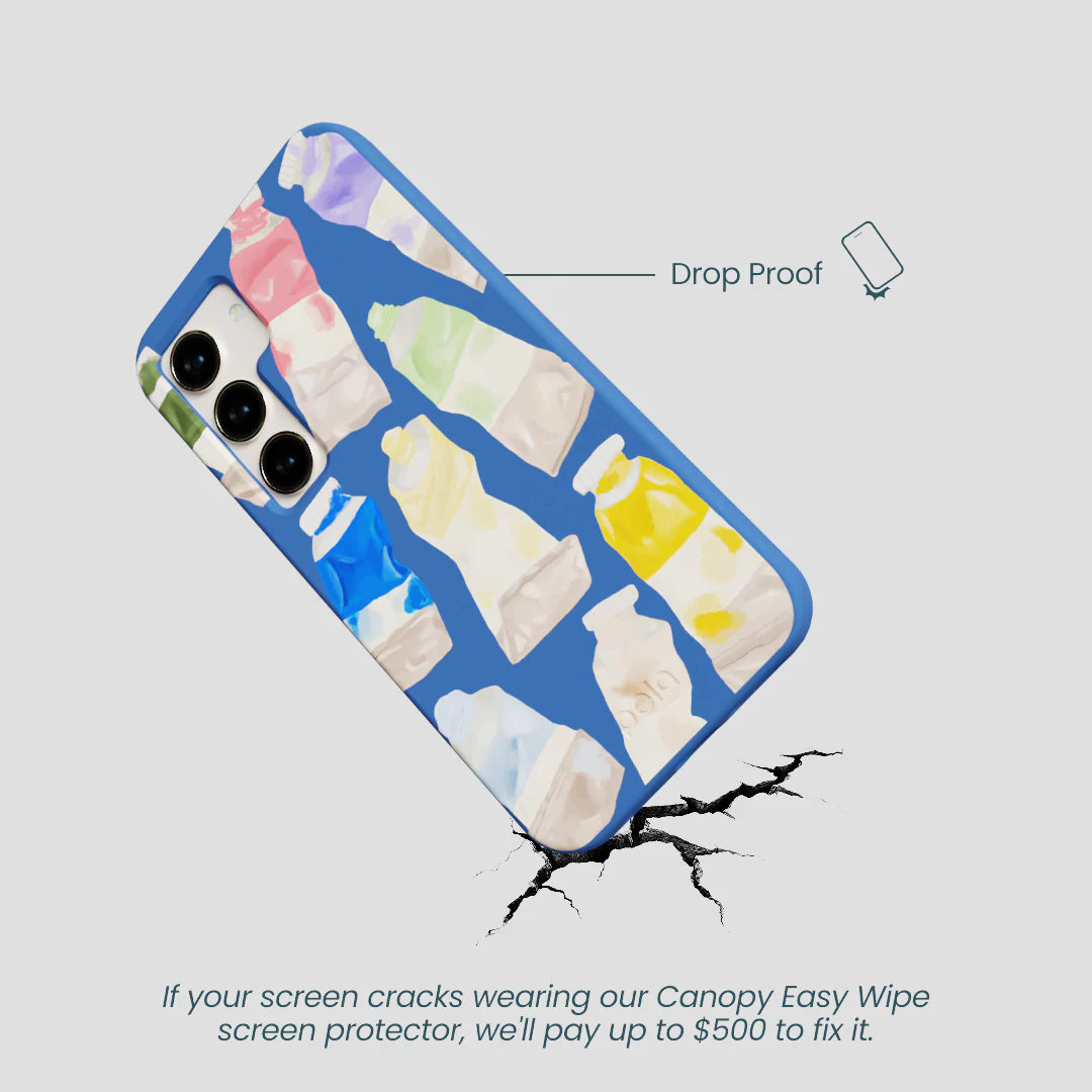 Electric Blue Paint Squeeze Samsung Galaxy S24 Case - Image 4