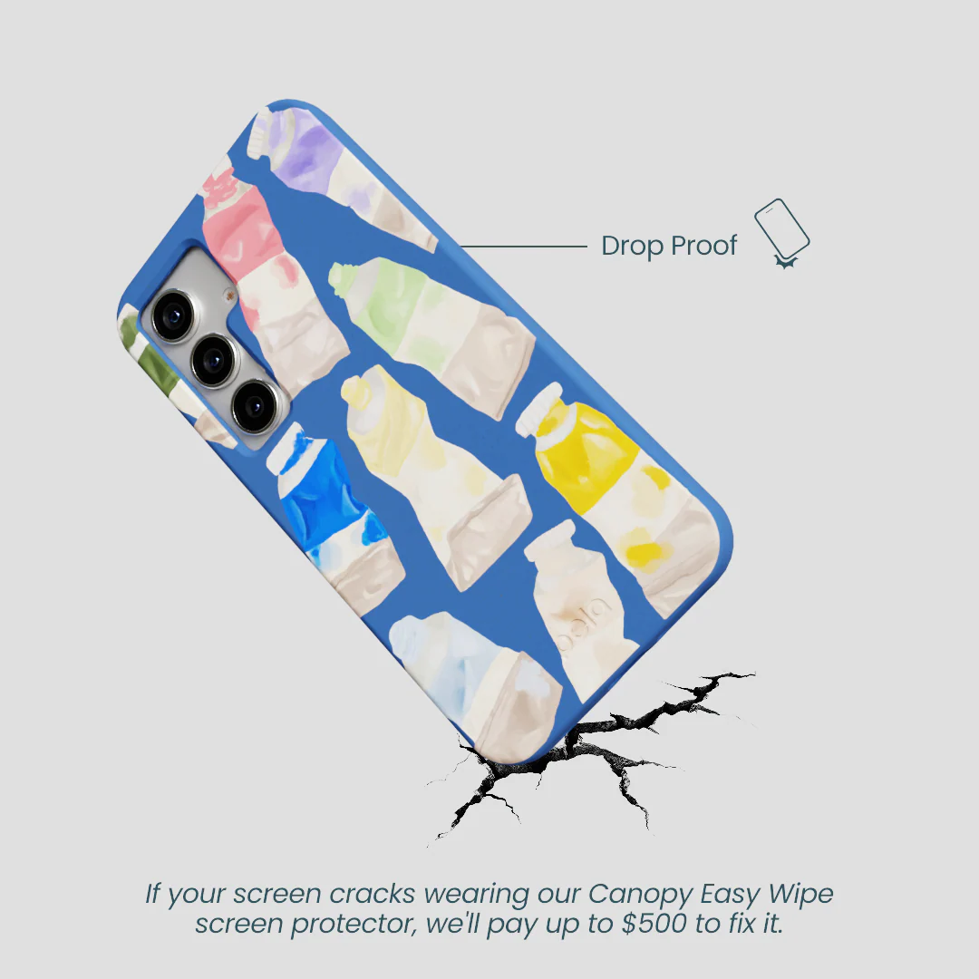 Electric Blue Paint Squeeze Samsung Galaxy S25 Case - Image 4