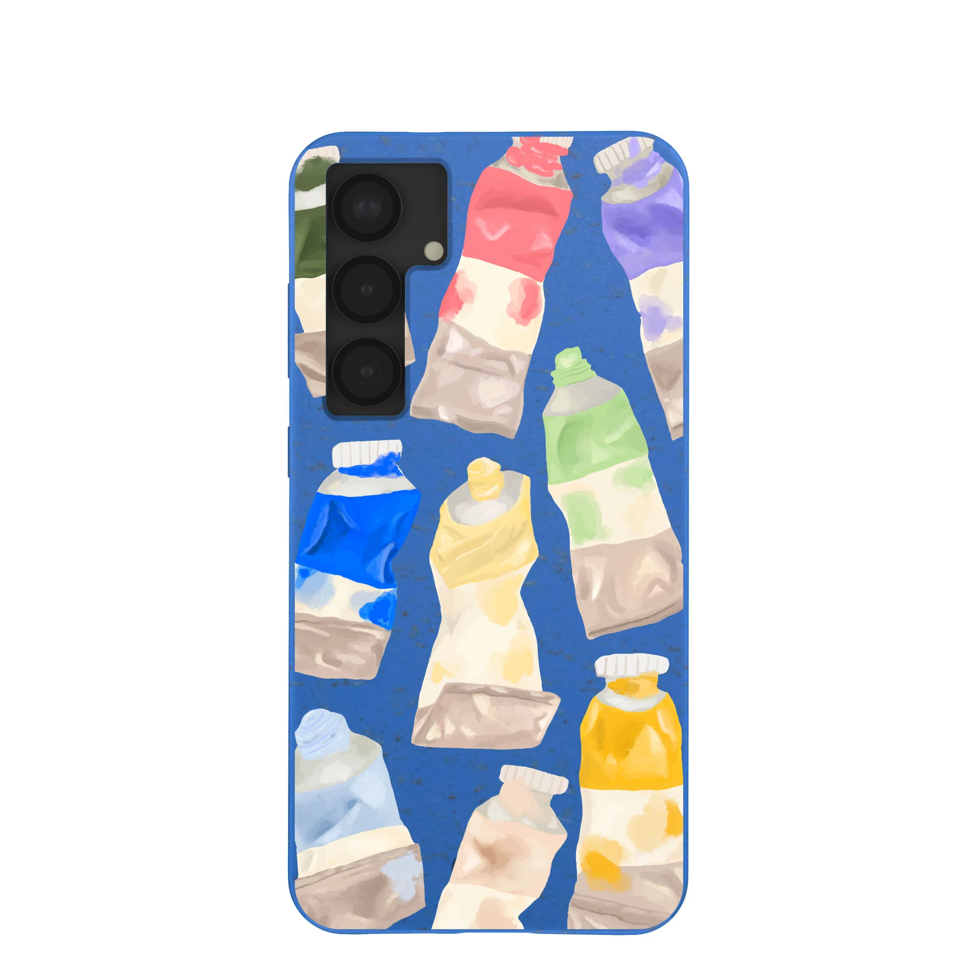 Electric Blue Paint Squeeze Samsung Galaxy S25+(Plus) Case