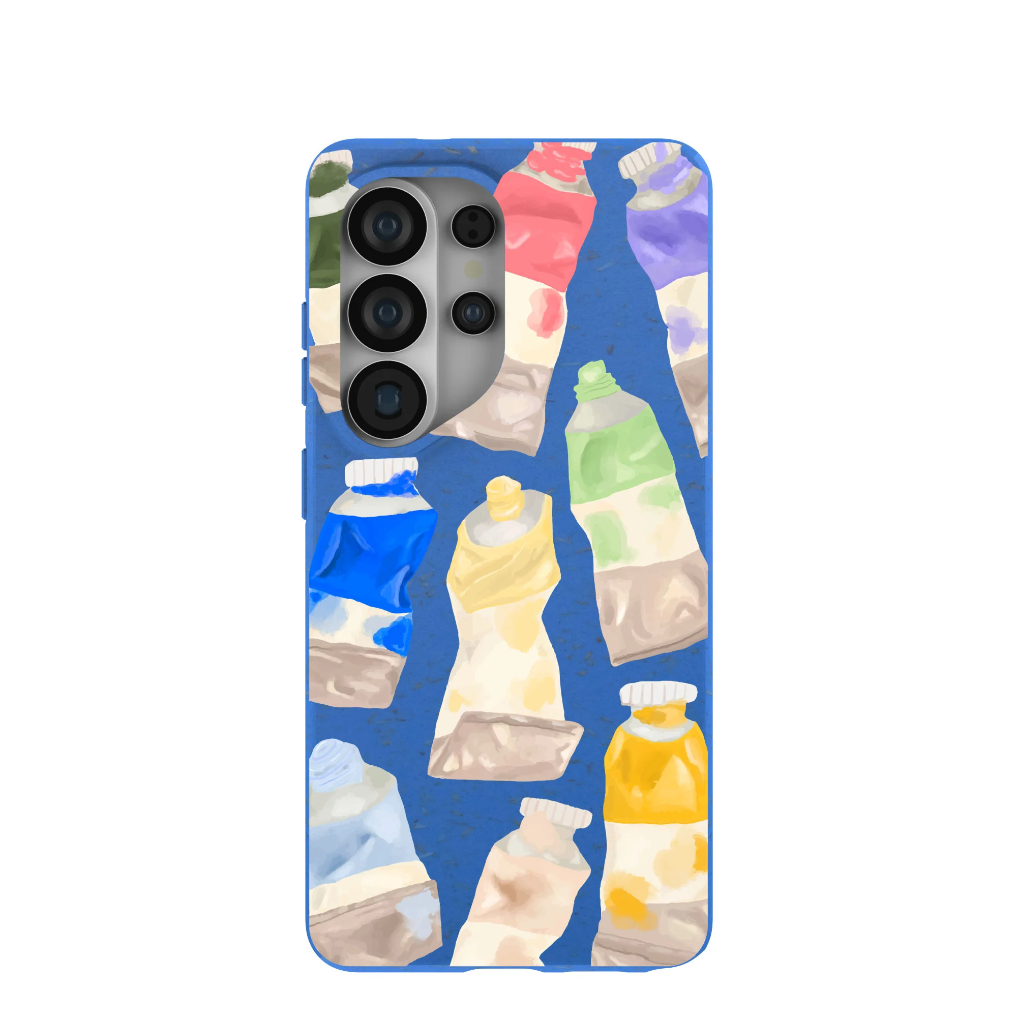 Electric Blue Paint Squeeze Samsung Galaxy S26 Ultra Case