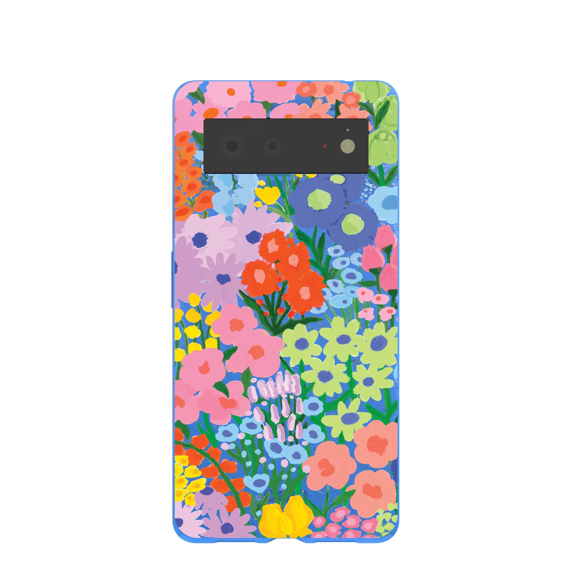 Electric Blue Painted Garden Google Pixel 6 Case