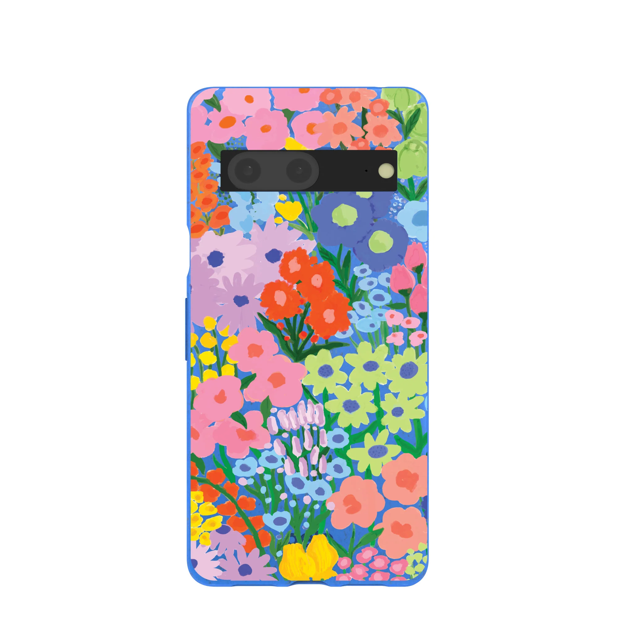 Electric Blue Painted Garden Google Pixel 7 Case