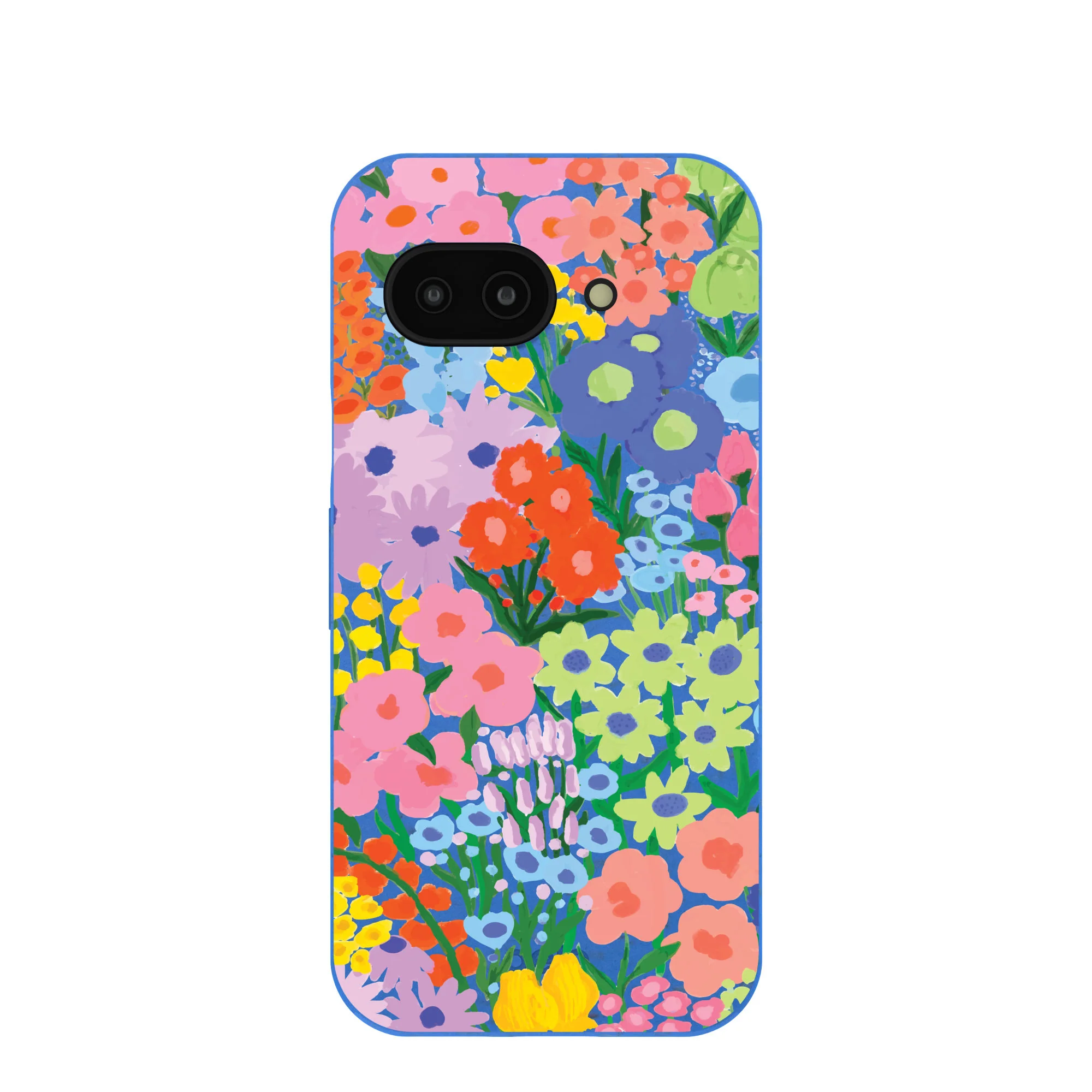 Electric Blue Painted Garden Google Pixel 9a Case