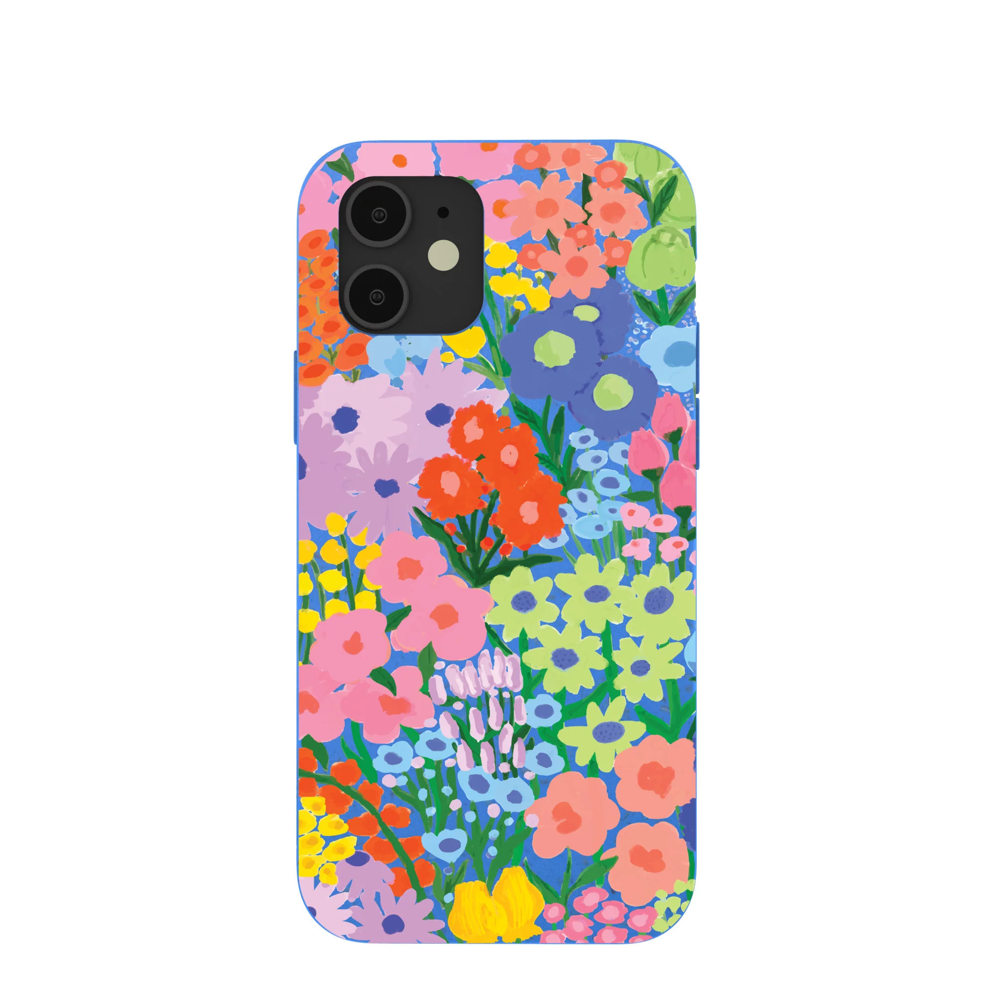 Electric Blue Painted Garden iPhone 12/ iPhone 12 Pro Case