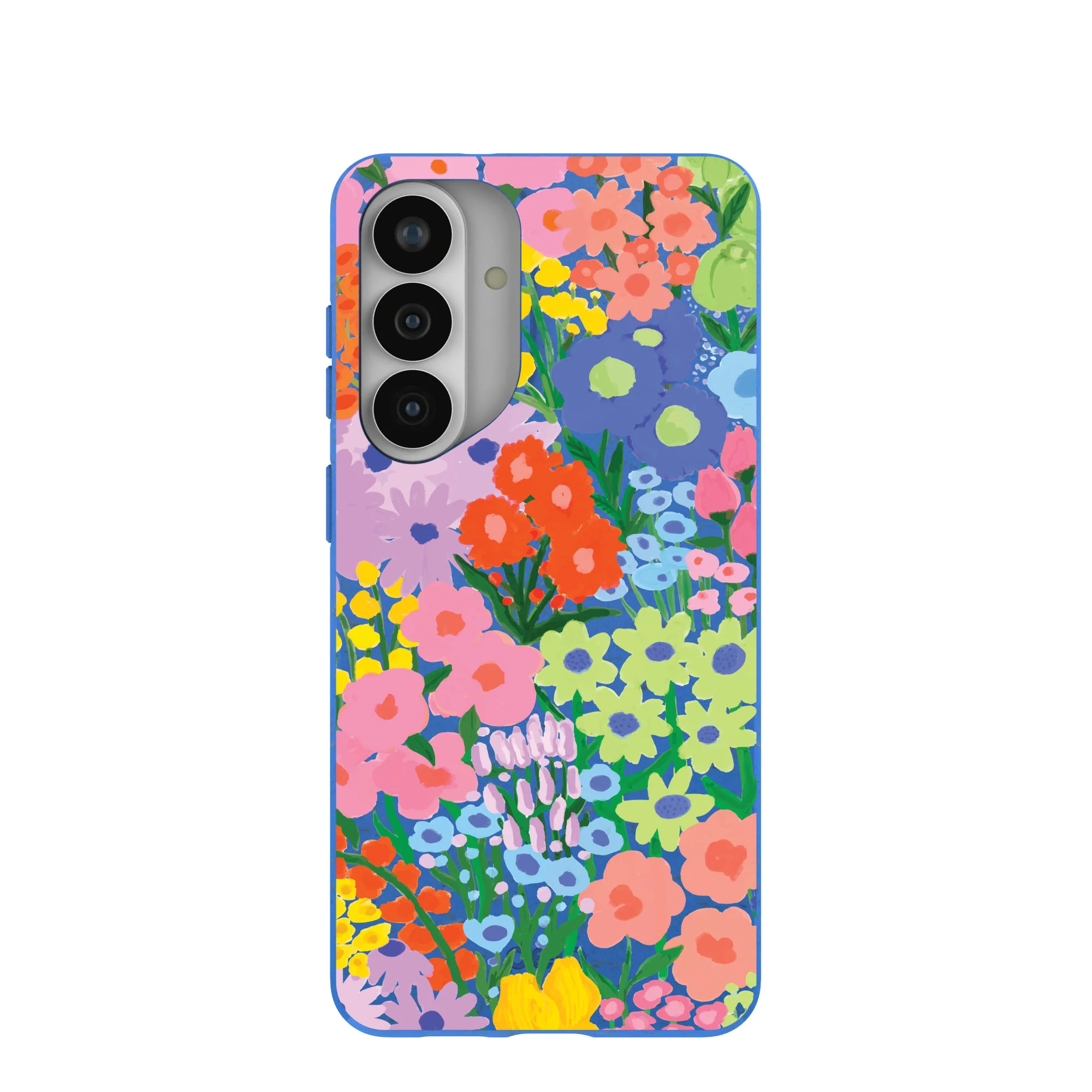Electric Blue Painted Garden Samsung Galaxy S26+(Plus) Case