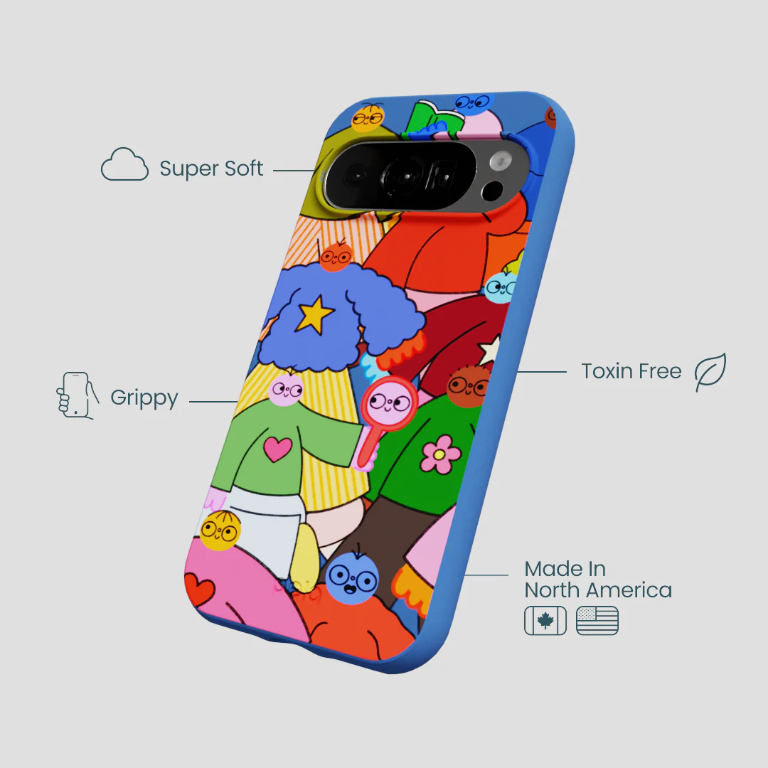 Electric Blue Pals Google Pixel 10/10 Pro Case - Image 4