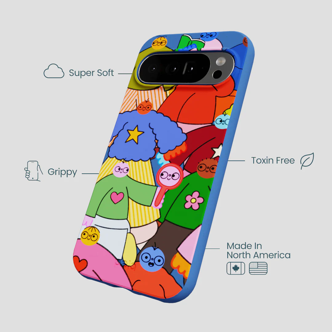 Electric Blue Pals Google Pixel 10 Pro XL Case - Image 4
