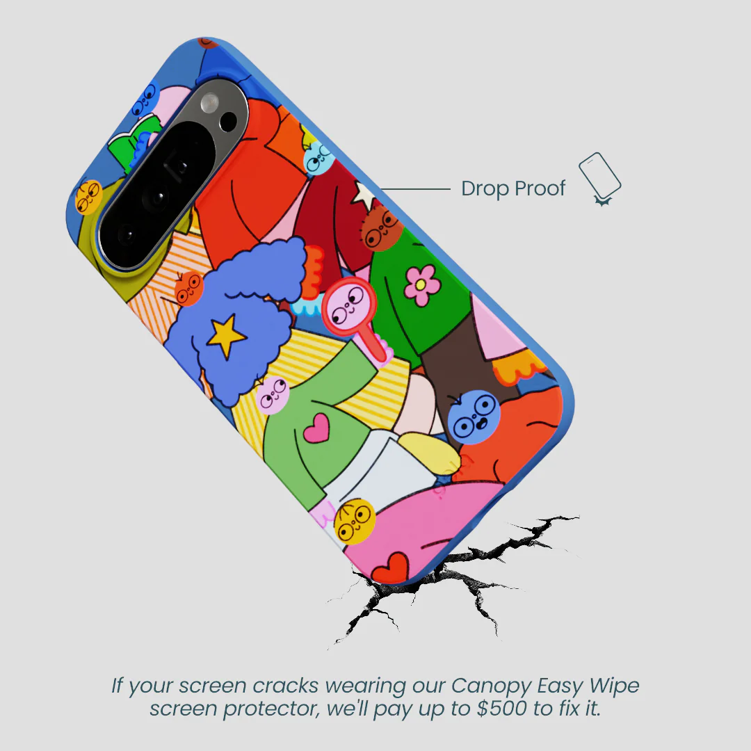 Electric Blue Pals Google Pixel 10 Pro XL Case - Image 5