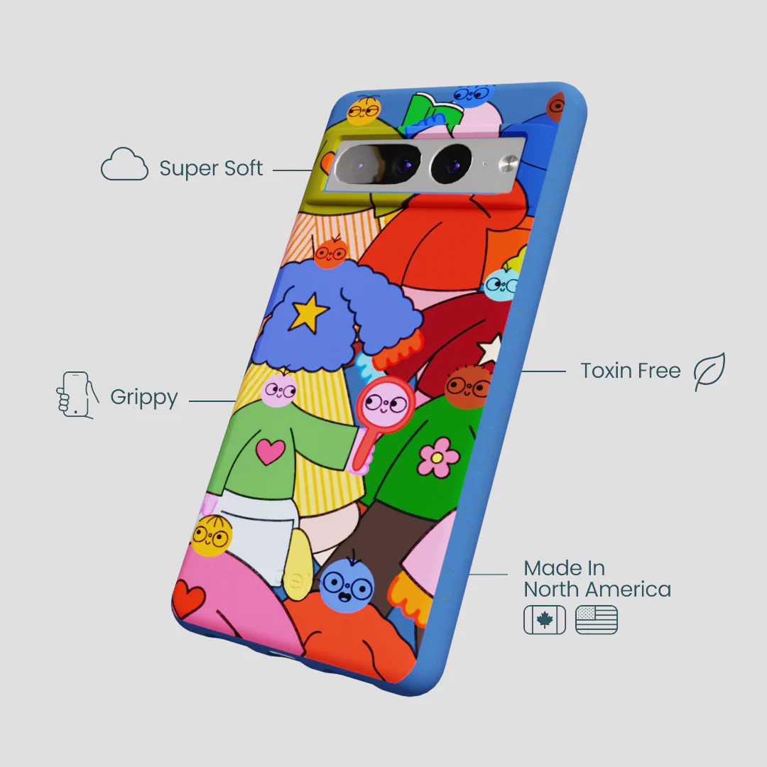 Electric Blue Pals Google Pixel 7 Pro Case - Image 4