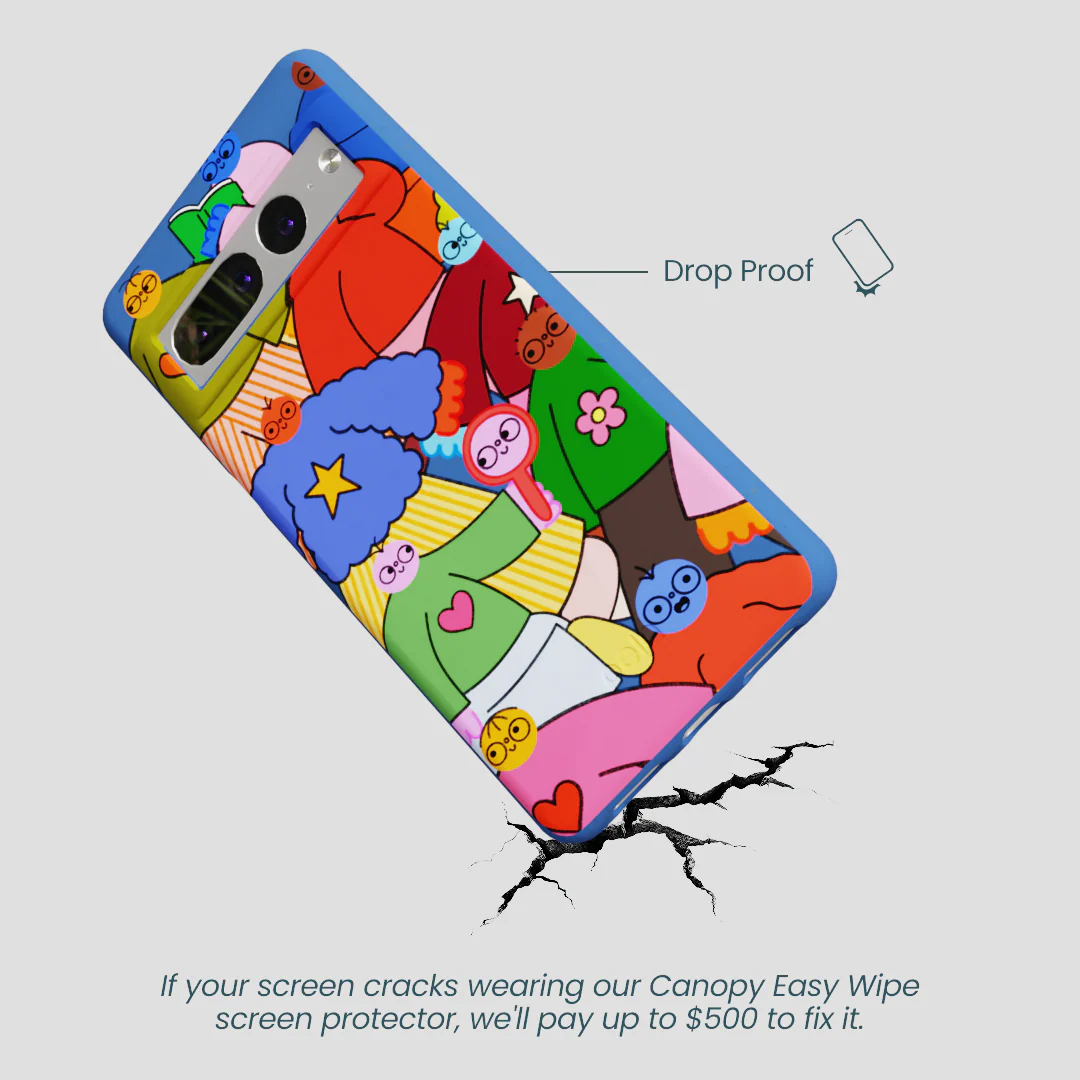 Electric Blue Pals Google Pixel 7 Pro Case - Image 5