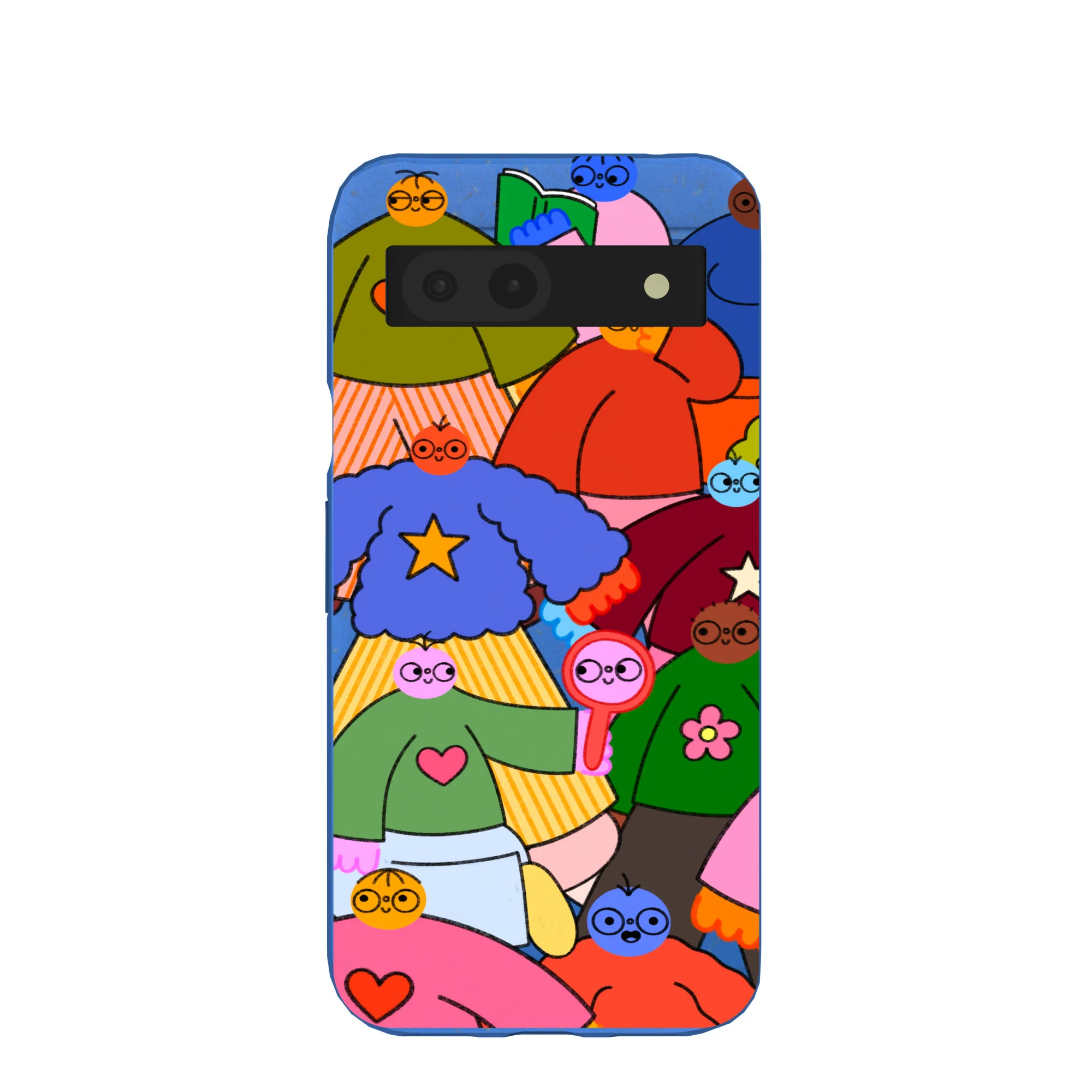 Electric Blue Pals Google Pixel 8a Case
