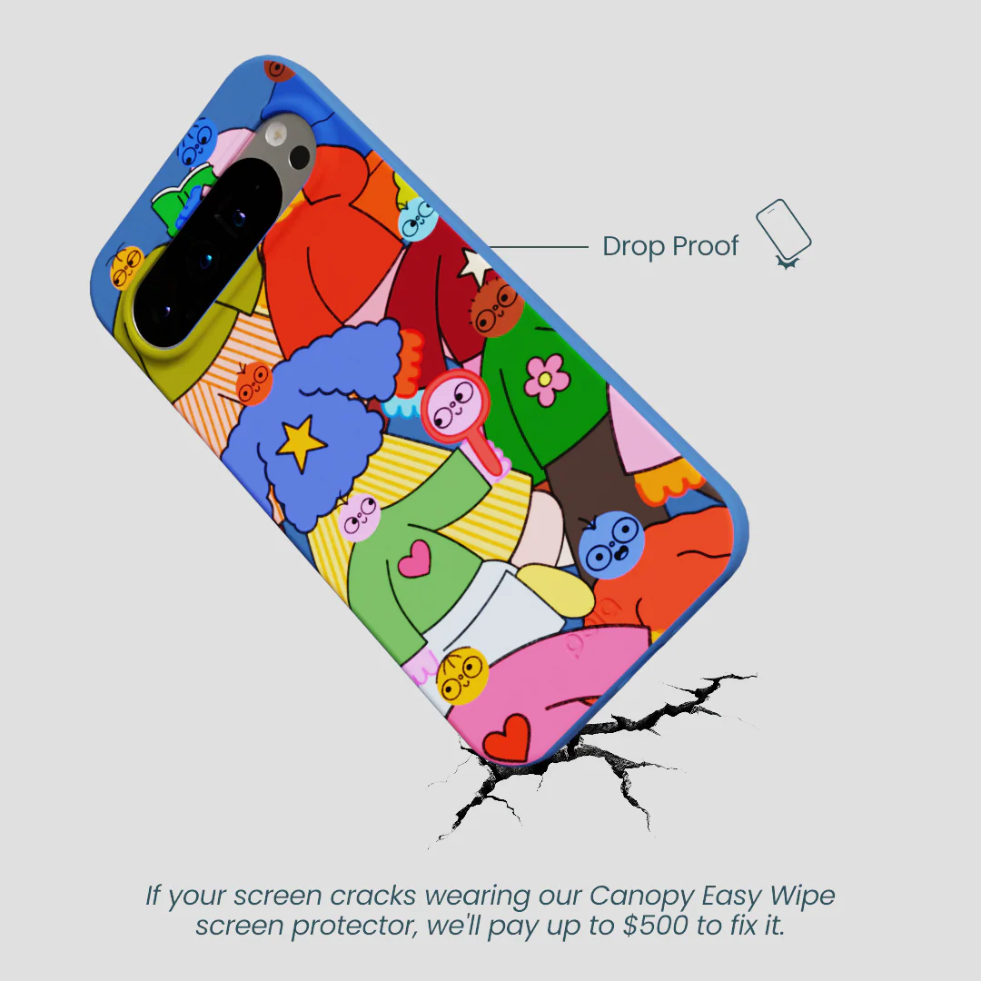 Electric Blue Pals Google Pixel 9 Pro XL Case - Image 5
