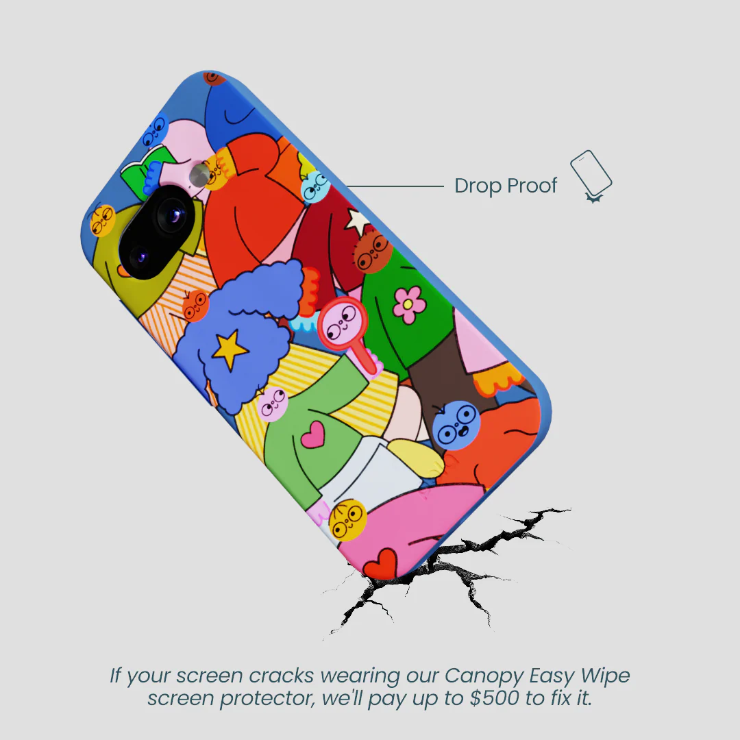Electric Blue Pals Google Pixel 9a Case - Image 5