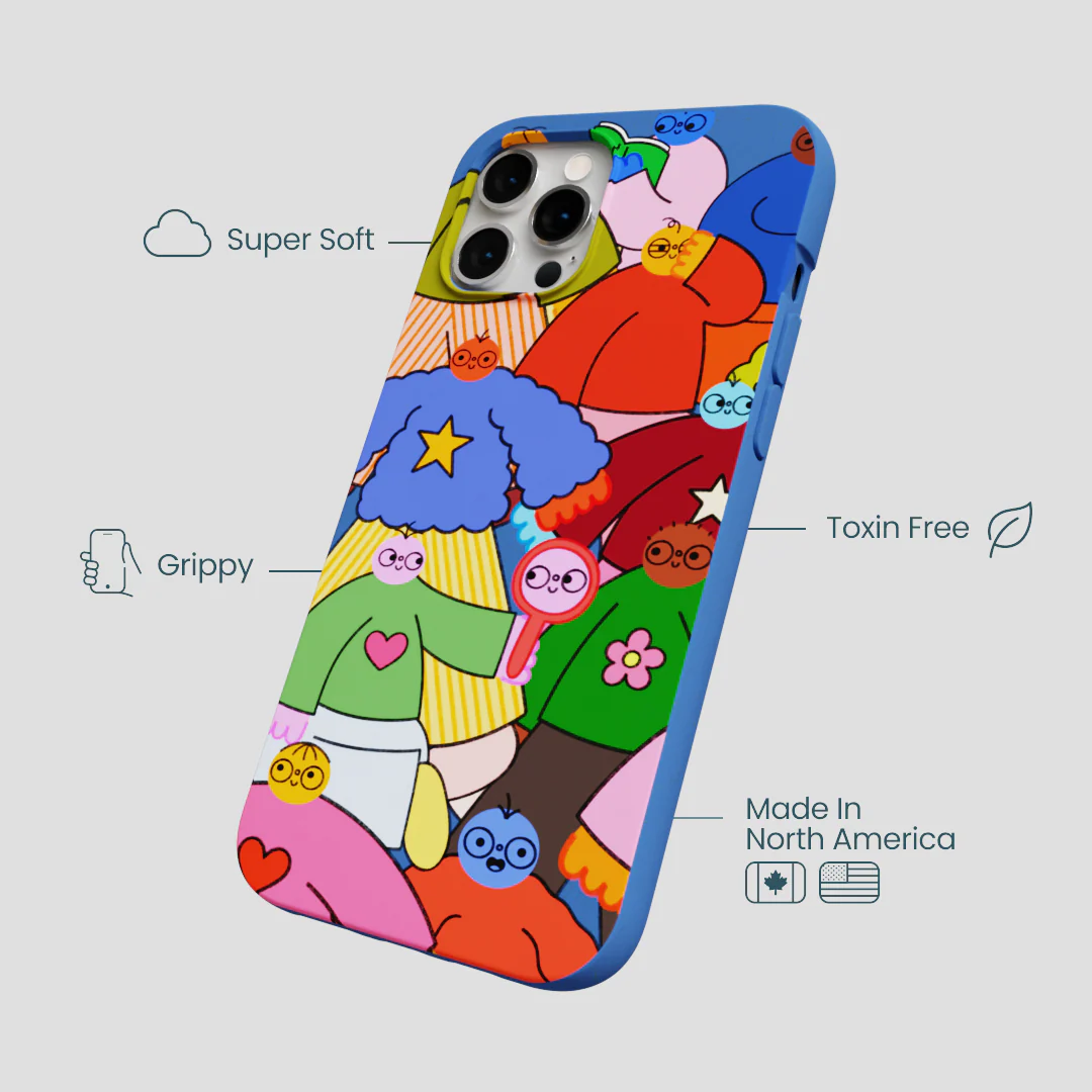 Electric Blue Pals iPhone 12 Pro Max Case - Image 4