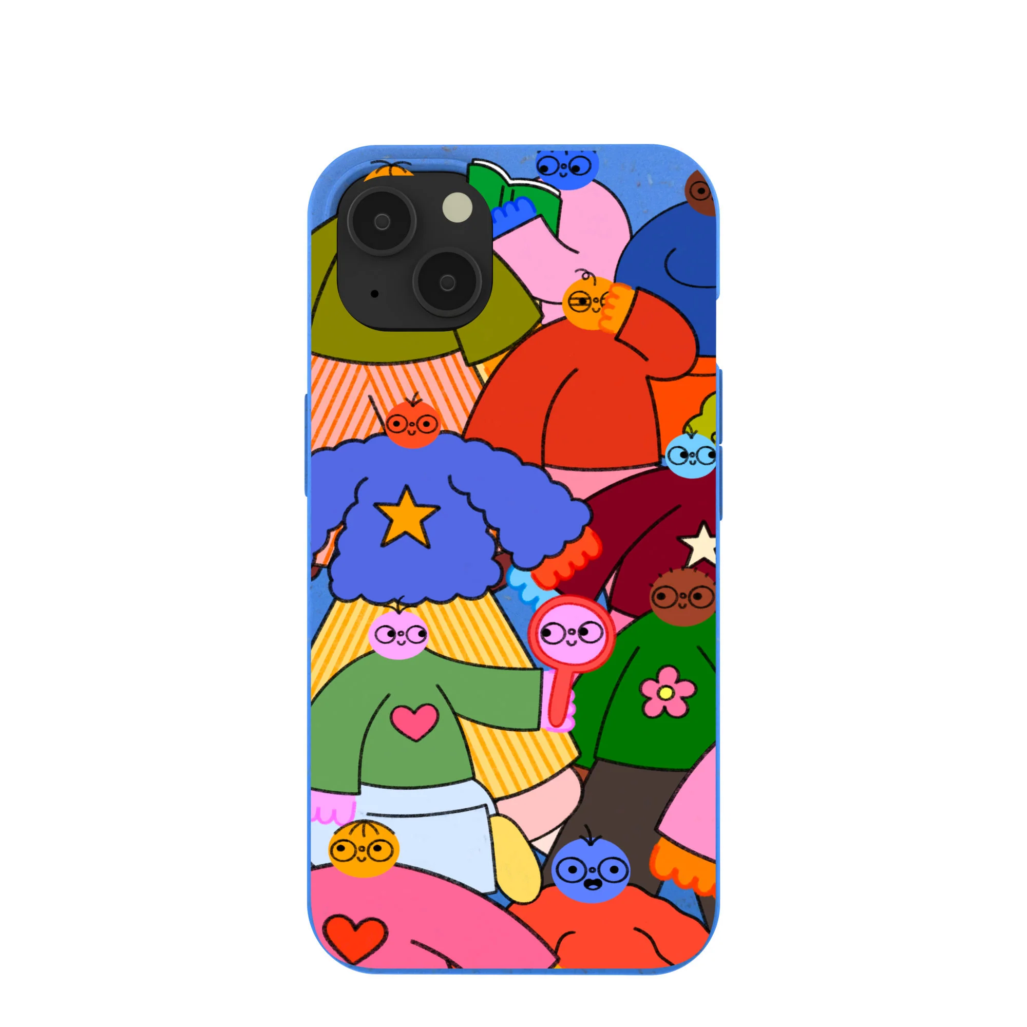 Electric Blue Pals iPhone 13 Case