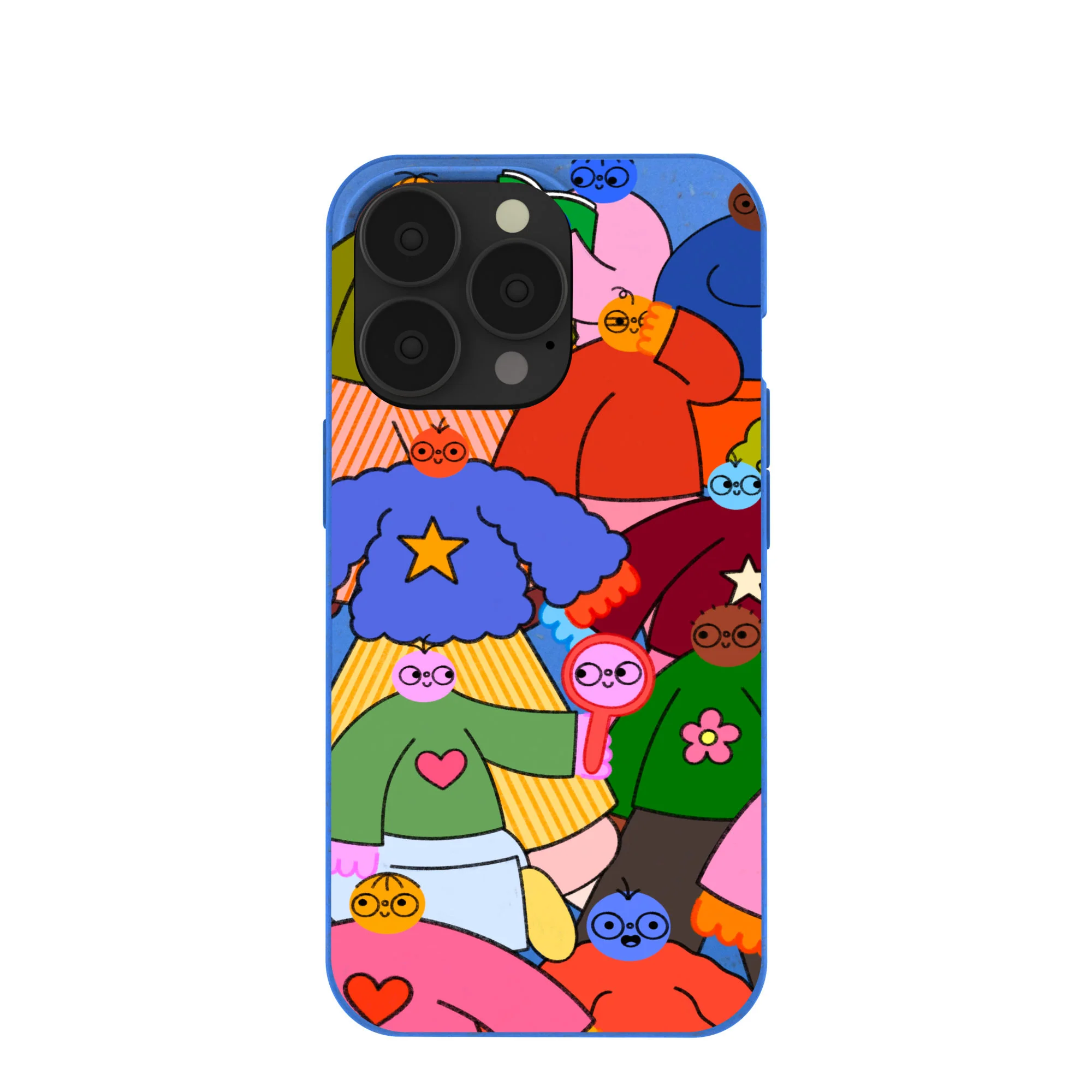 Electric Blue Pals iPhone 13 Pro Case