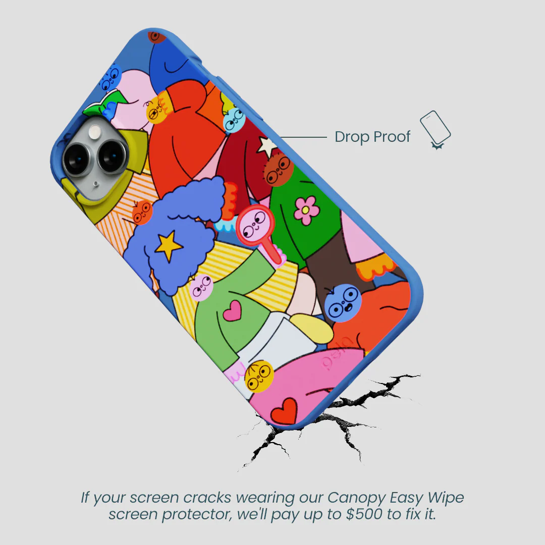 Electric Blue Pals iPhone 15 Plus Case - Image 5