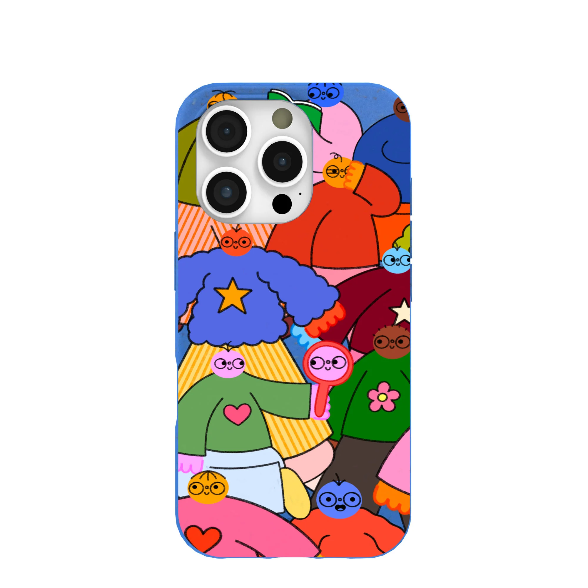 Electric Blue Pals iPhone 16 Pro Case