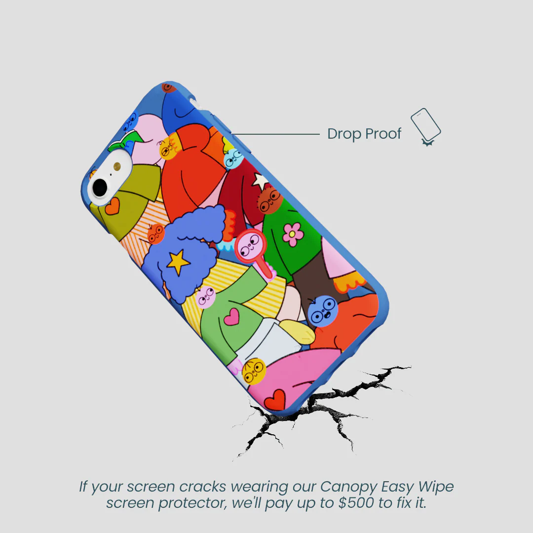 Electric Blue Pals iPhone 6/6s/7/8/SE Case - Image 5