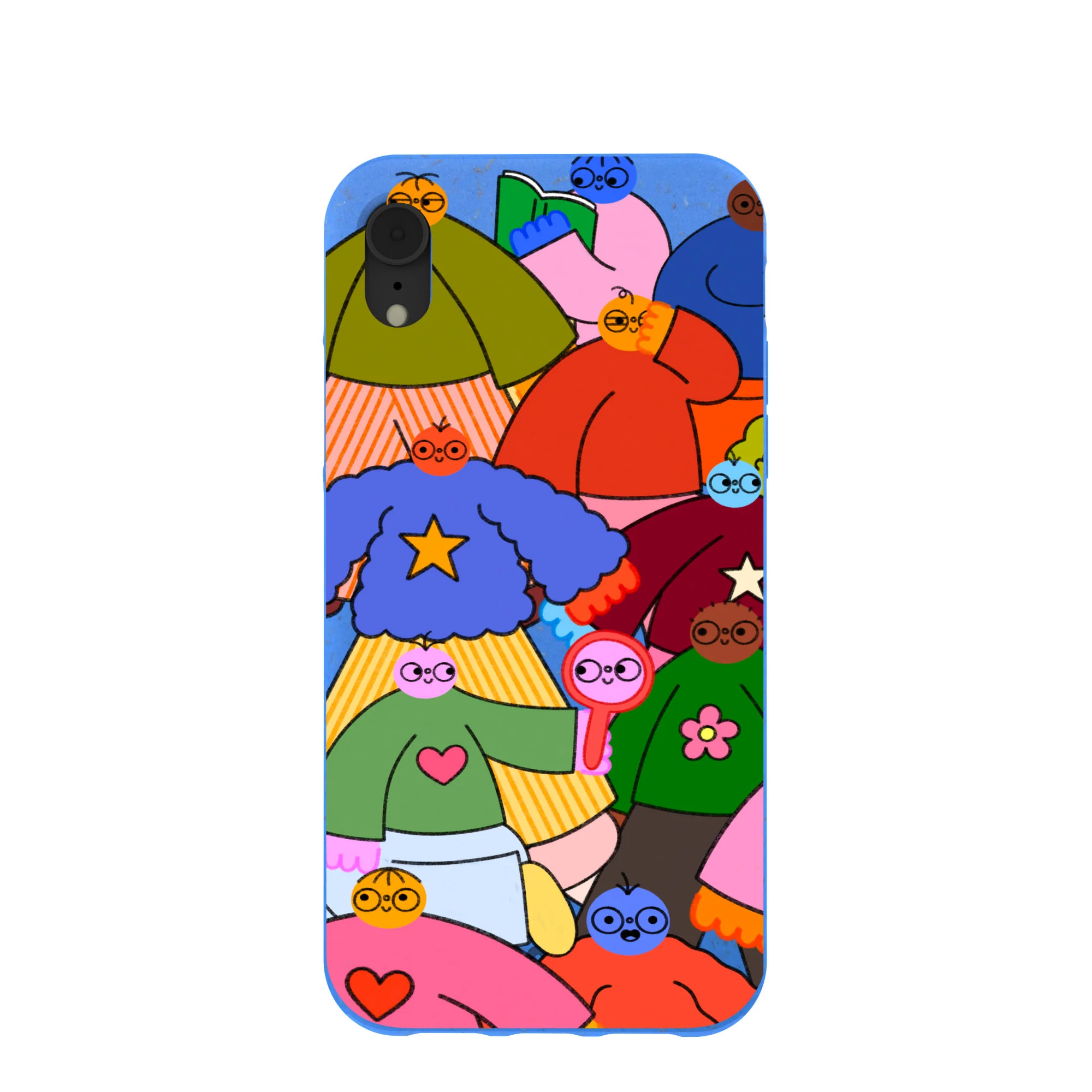 Electric Blue Pals iPhone XR Case