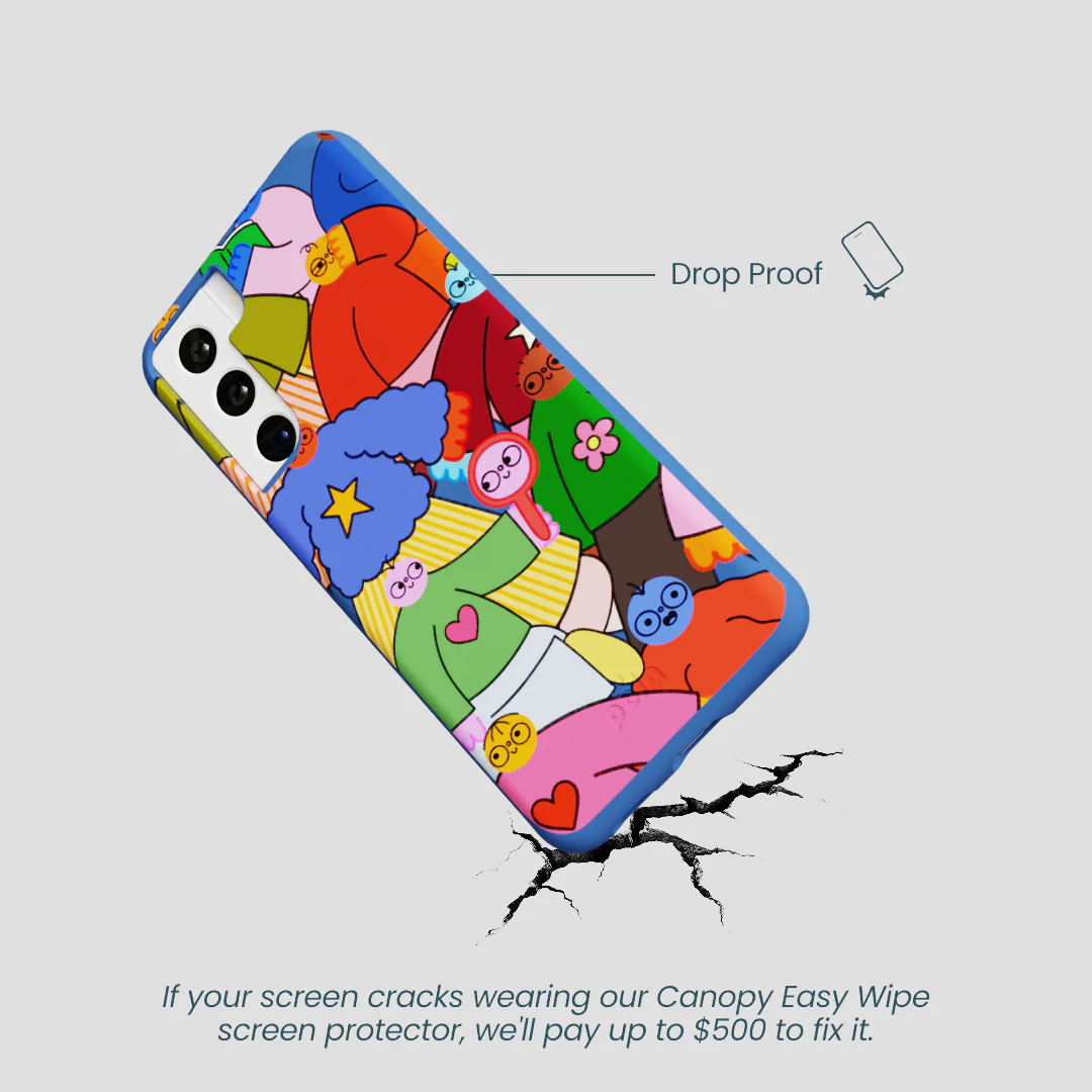 Electric Blue Pals Samsung Galaxy S22 Case - Image 5