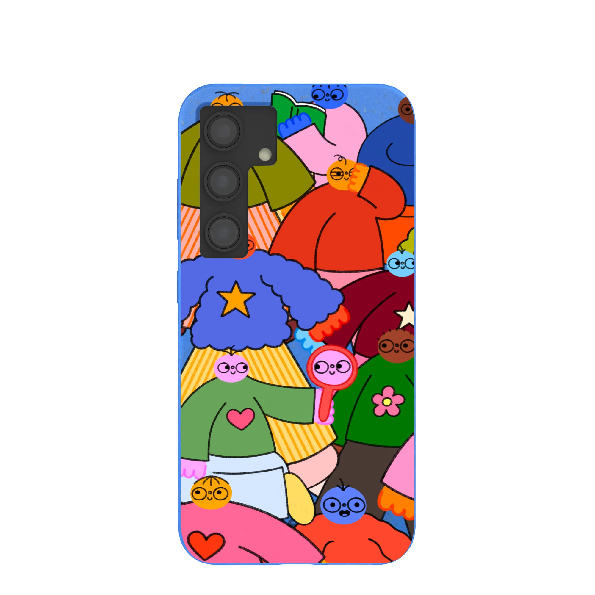 Electric Blue Pals Samsung Galaxy S24 Case