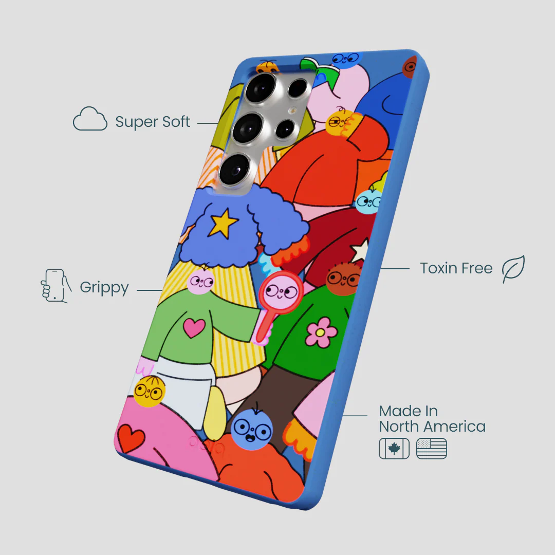 Electric Blue Pals Samsung Galaxy S25 Ultra Case - Image 4