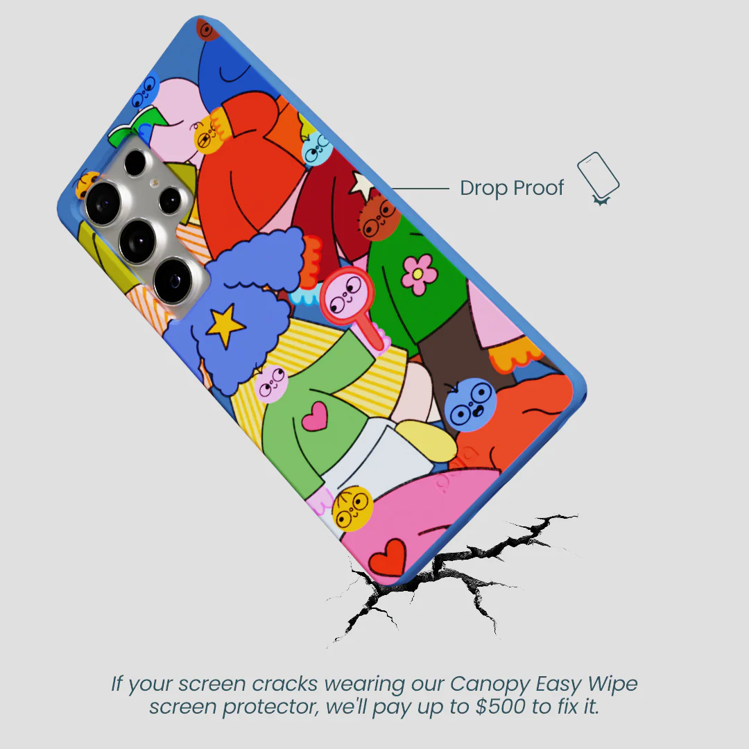 Electric Blue Pals Samsung Galaxy S25 Ultra Case - Image 5