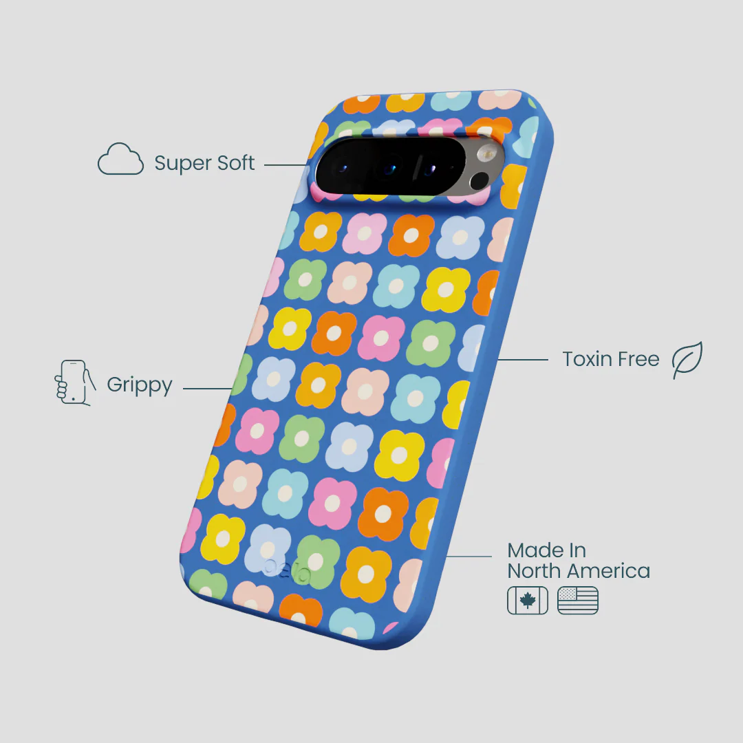 Electric Blue Petal Pop Google Pixel 9/9 Pro Case - Image 3